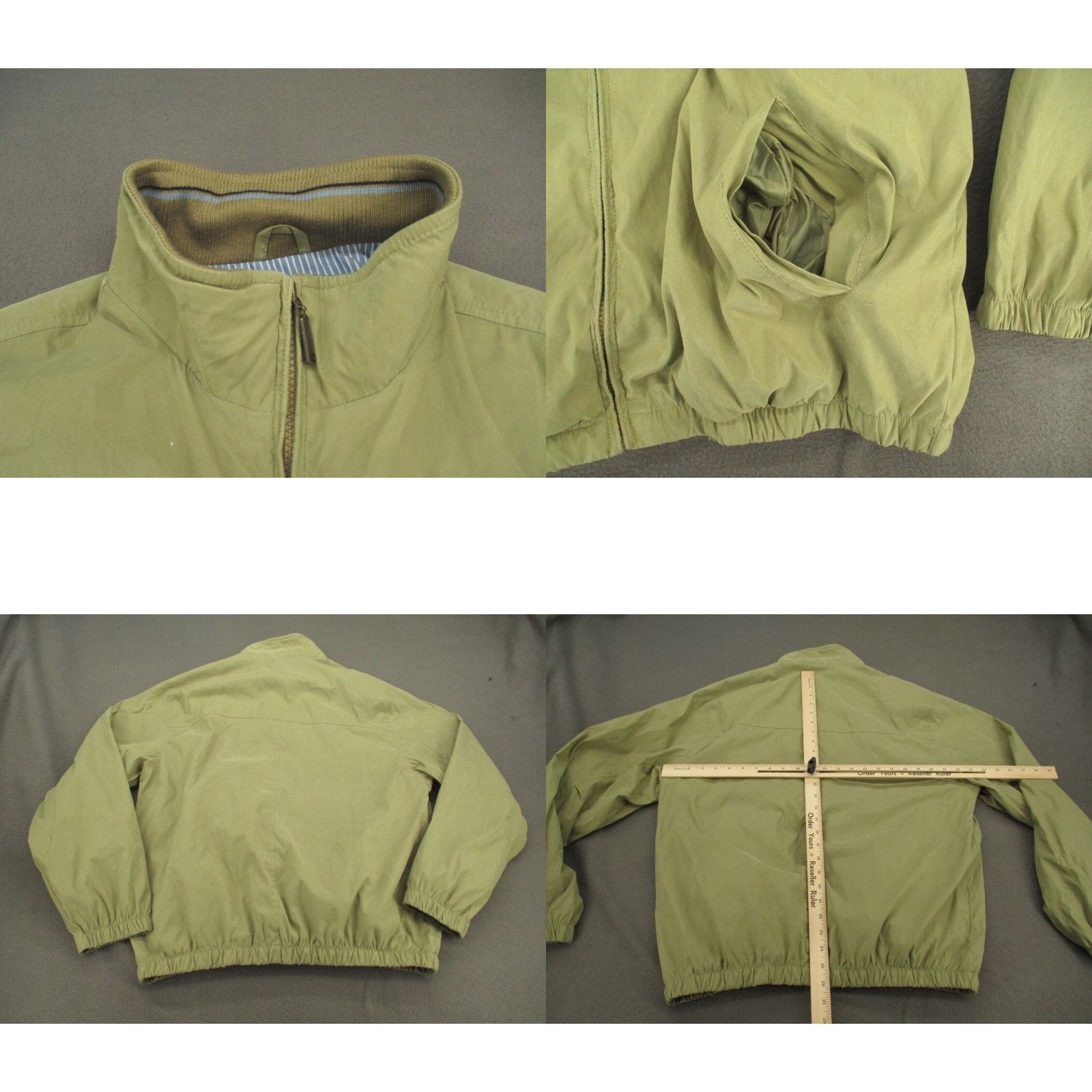 Van Heusen Van Heusen Jacket Adult Medium Green Full Zip Long Sleeve Outdoors Mock Mens M Grailed