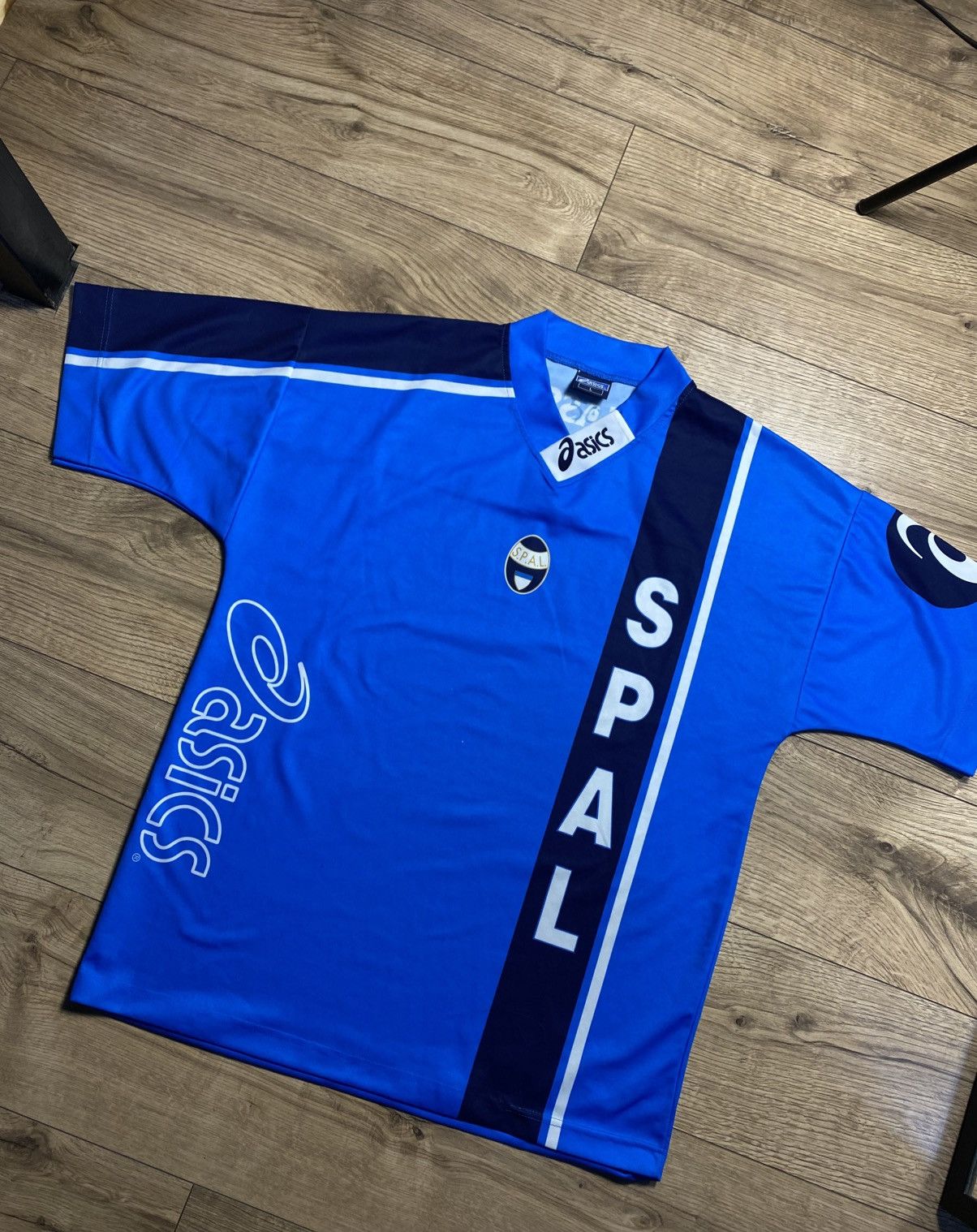 Asics Vintage SPAL 1999-00 Asics Training Shirt Jersey BNWT Size L Size US L / EU 52-54 / 3 - 1 Thumbnail