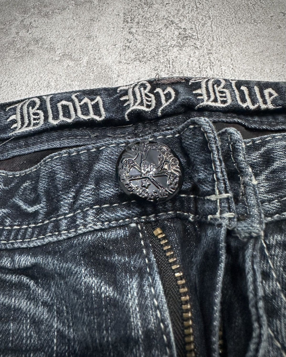 Japanese Brand Blow By Blue Japan Faded Jeans Lgb Ifsixwasnine Style Size US 32 / EU 48 - 4 Thumbnail