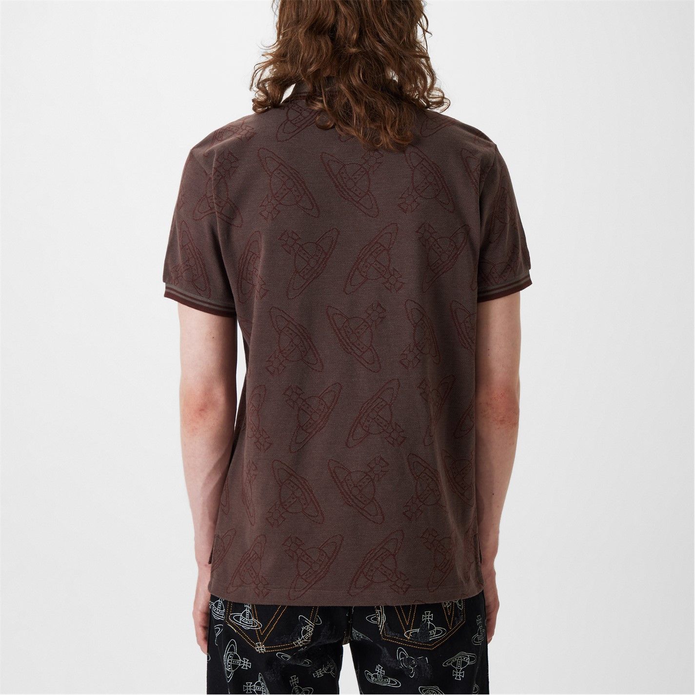 Vivienne Westwood o1g2r1mq0526 Classic Polo Shirt in Brown Size US S / EU 44-46 / 1 - 4 Thumbnail