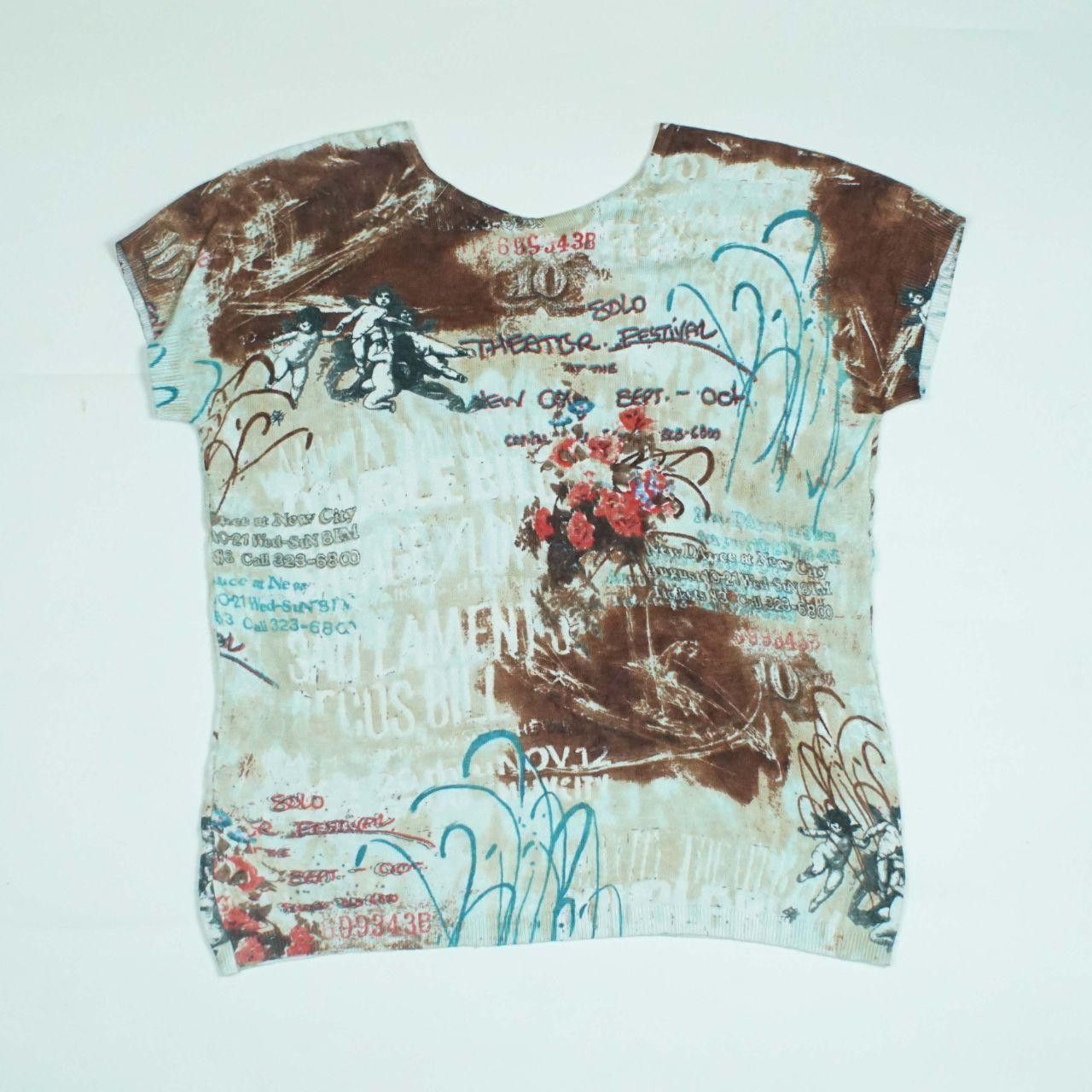 If Six Was Nine *NoTariff P&E International Abstract Graphic Knit Size ONE SIZE - 4 Thumbnail