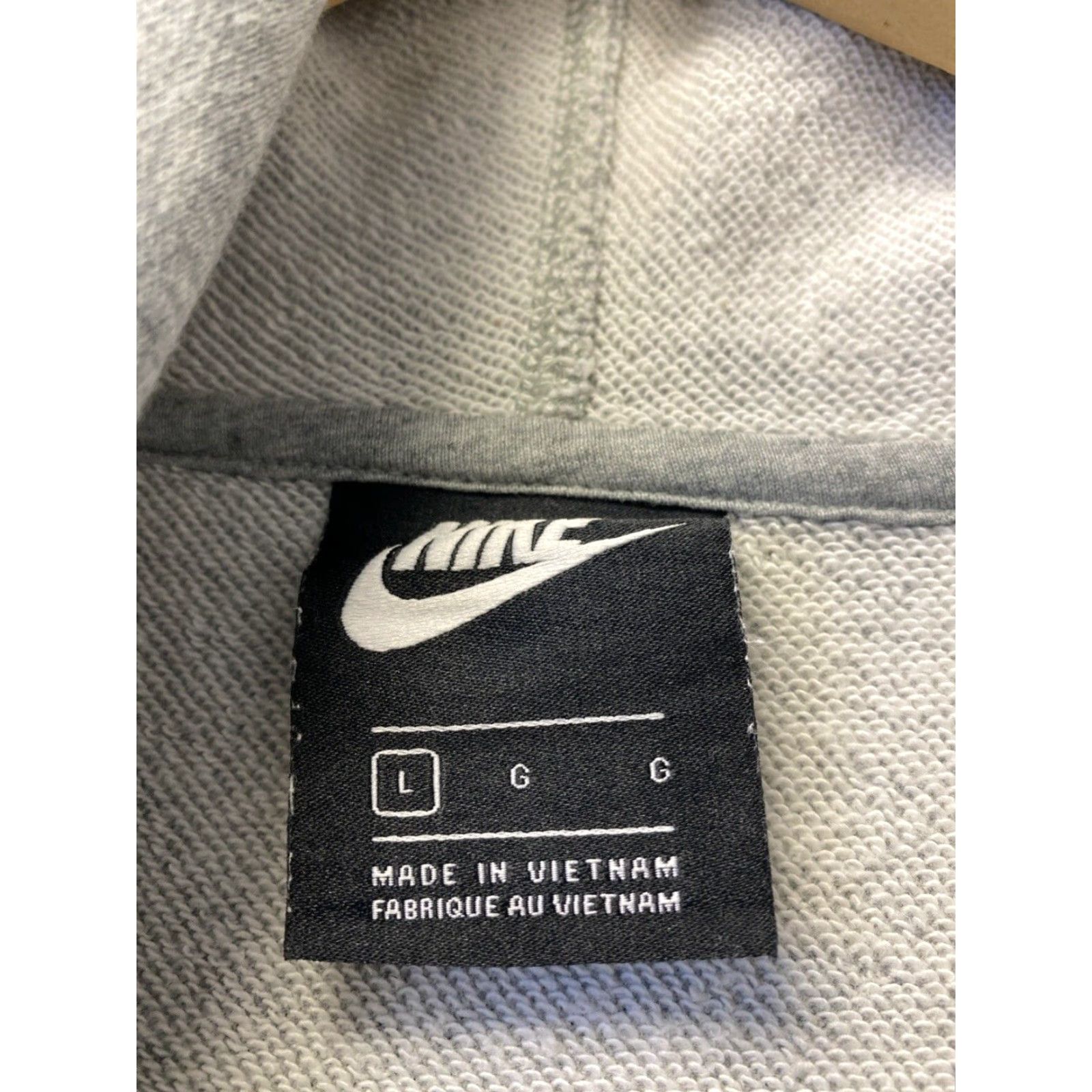 Nike Nike Hoodie Women's L Gray Embroidered Pullover Activewear Regular Size - Nike Brand Ready-to-Wear Women’s Hoodie Size L / US 10 / IT 46 - 3 Thumbnail
