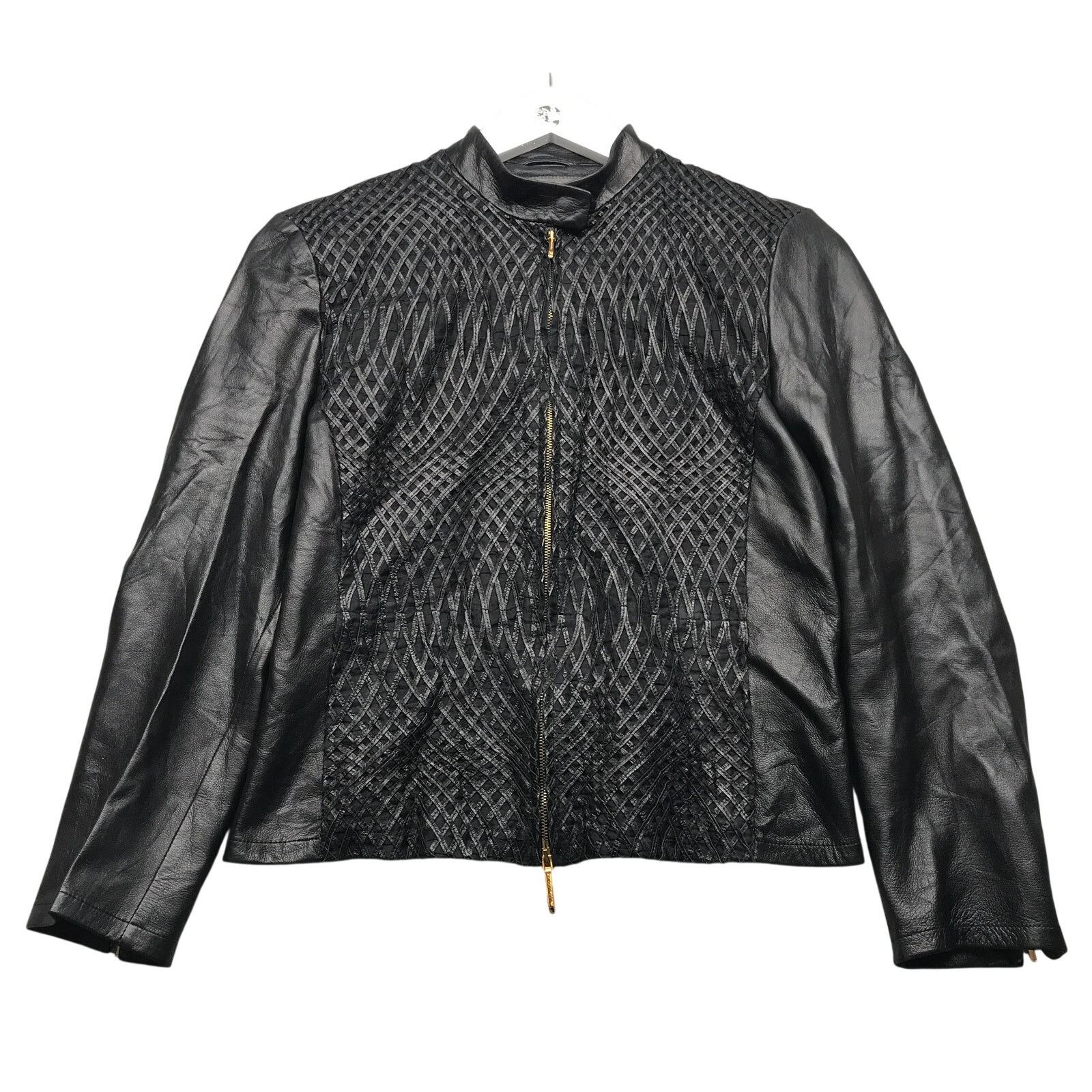 Les Copains Vintage Les Copains Leather Jacket Women Size 40 L/S Black Size S / US 4 / IT 40 - 1 Thumbnail