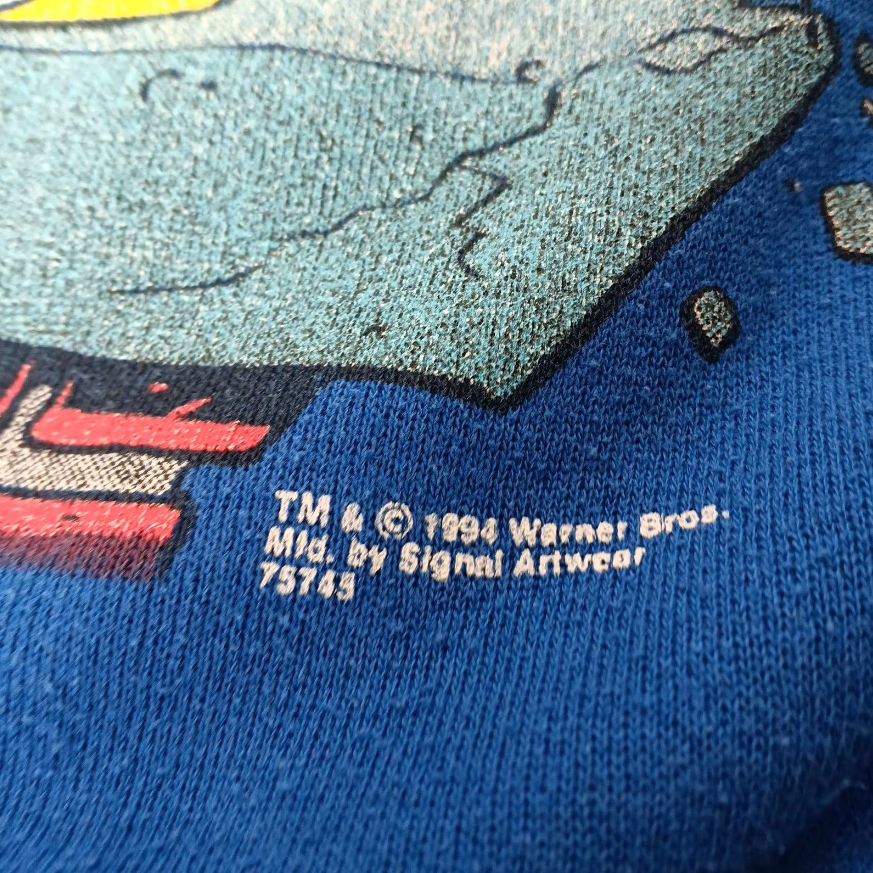 Tultex VINTAGE Tultex Looney Tunes Christmas Taz Sweatshirt L Blue Ho Ho Ho Cartoon Mens Size US L / EU 52-54 / 3 - 7 Thumbnail