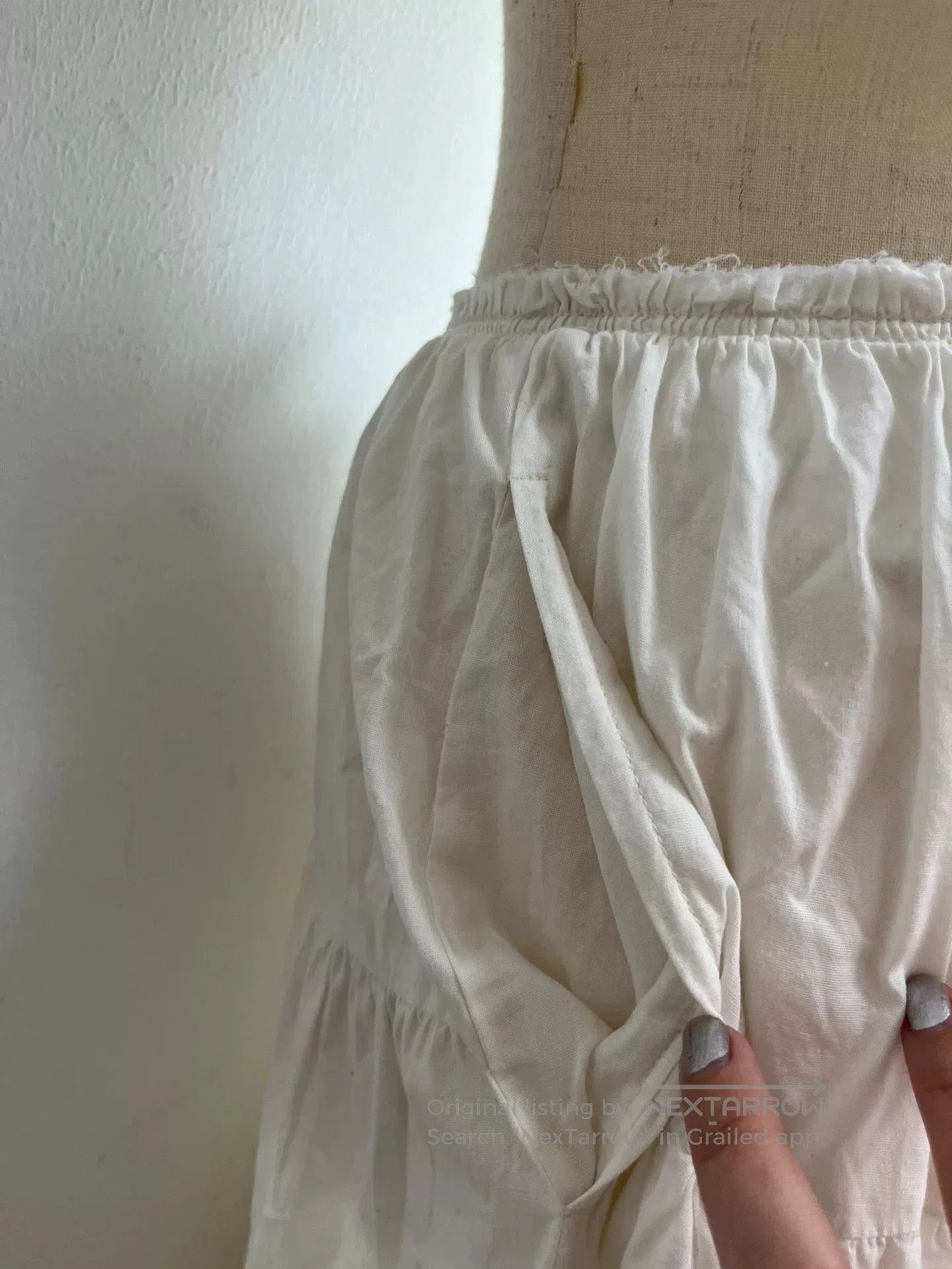 Rei Kawakubo Comme des Garçons 2006SS White Puff Skirt. Size 37" - 8 Thumbnail