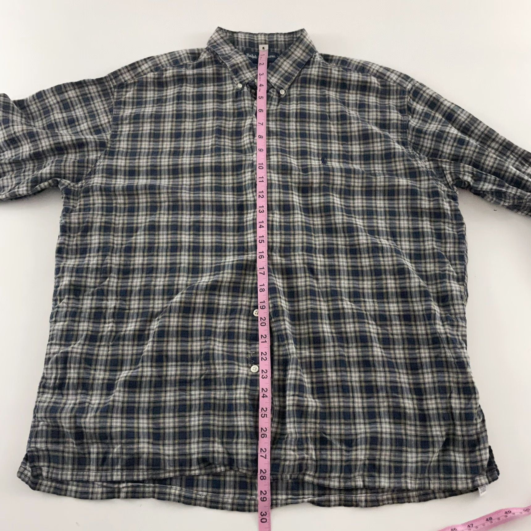 Polo Ralph Lauren Polo Ralph Lauren Greggor Plaid Long Sleeve Button Front shirt Men's XL Blue Multicolor Button-Up Size US XL / EU 56 / 4 - 6 Thumbnail