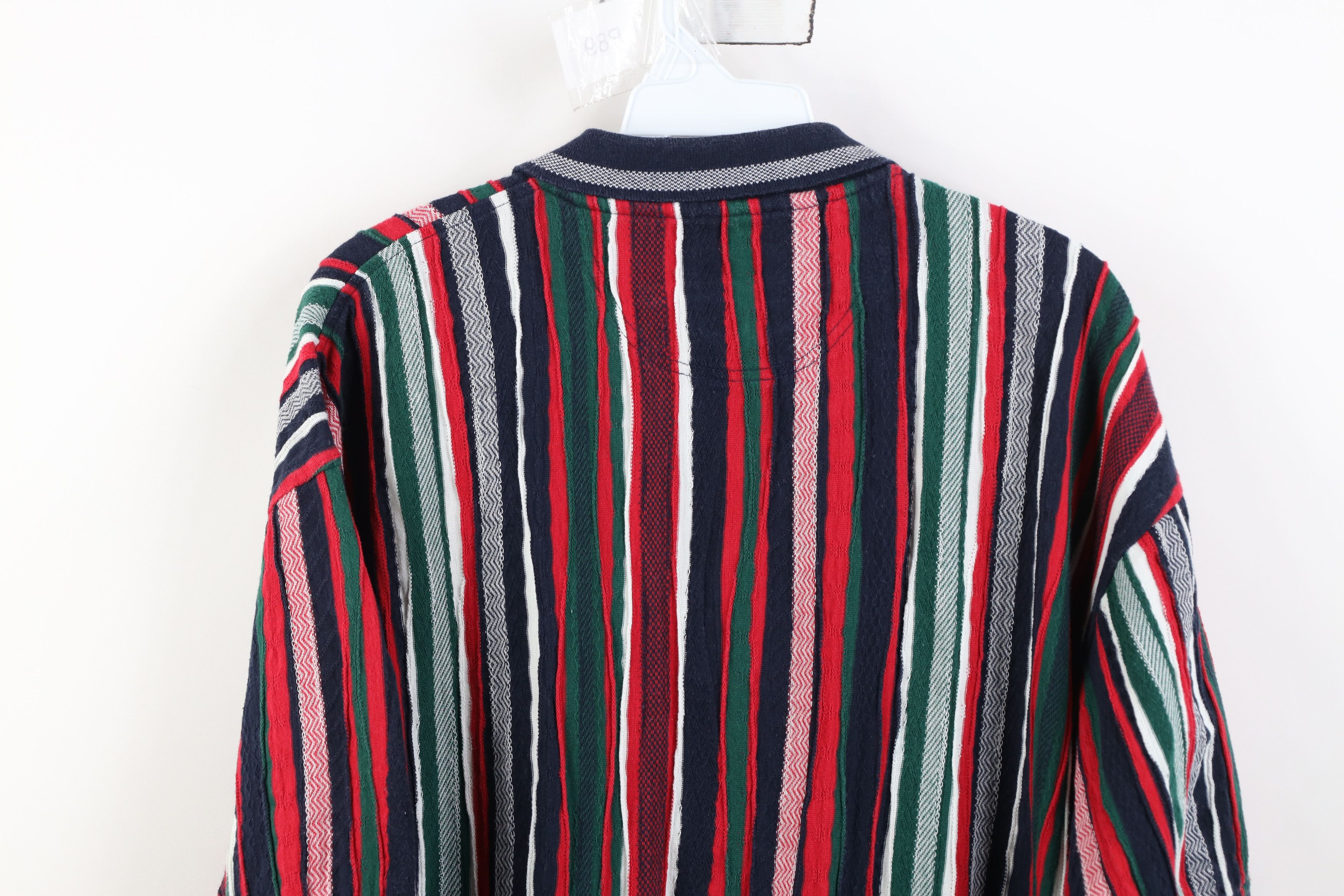 Vintage Vintage 90s Streetwear Coogi Style Striped Golf Polo Shirt Size US L / EU 52-54 / 3 - 11 Thumbnail