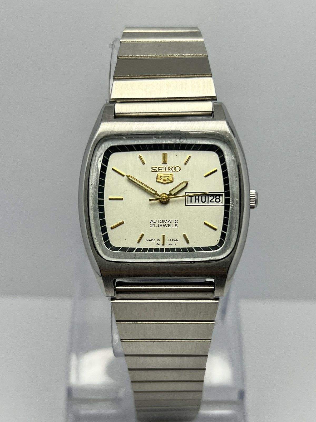 Seiko Seiko 5 Automatic 6309 Vintage 36mm Black Dial Watch Size 36 - 1 Thumbnail