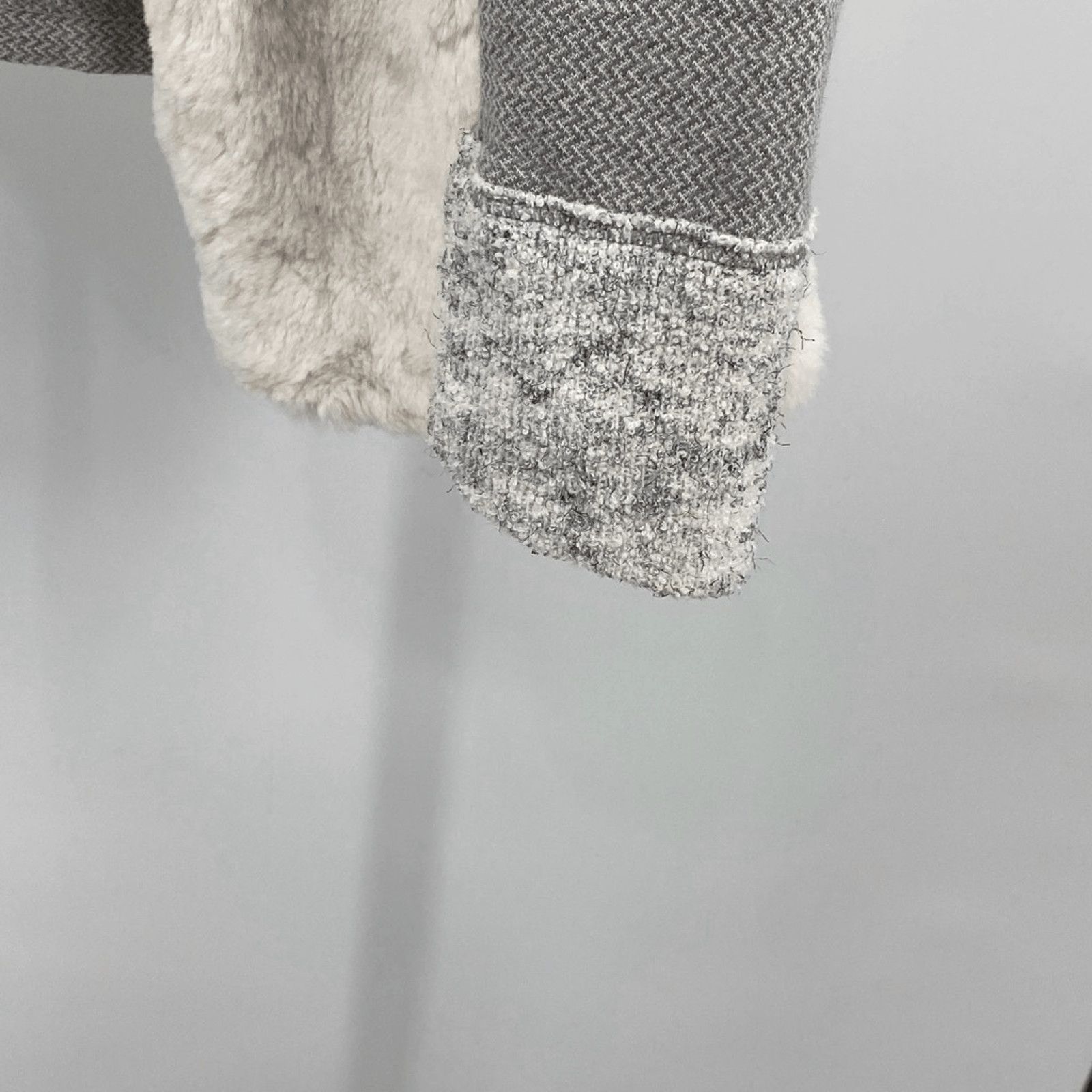 Anthropologie Saturday Sunday Faux Fur Trim Open Cardigan Jacket Size S Size S / US 4 / IT 40 - 7 Thumbnail