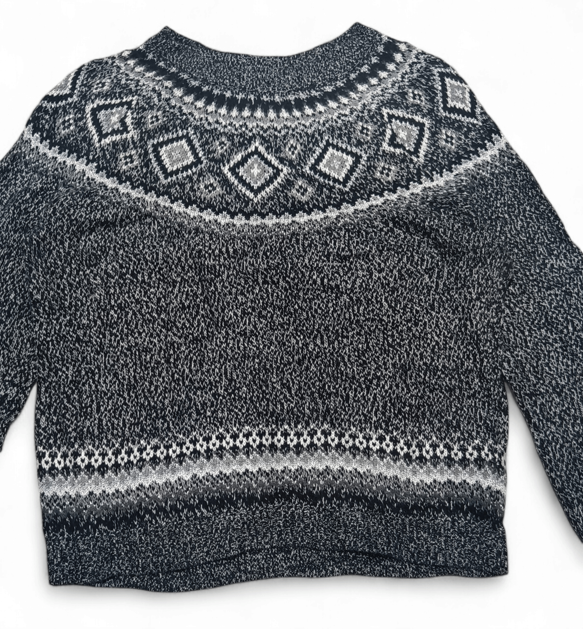 Old Navy Vintage Y2K OLD NAVY Women's Ethnic Knit Cotton Sweater Size XL / US 12-14 / IT 48-50 - 4 Thumbnail