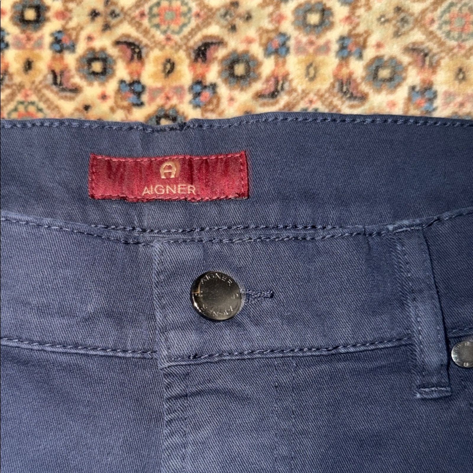 Etienne Aigner Etienne Aigner Dark Blue Chinos Men's Size 32 Size US 32 / EU 48 - 5 Thumbnail