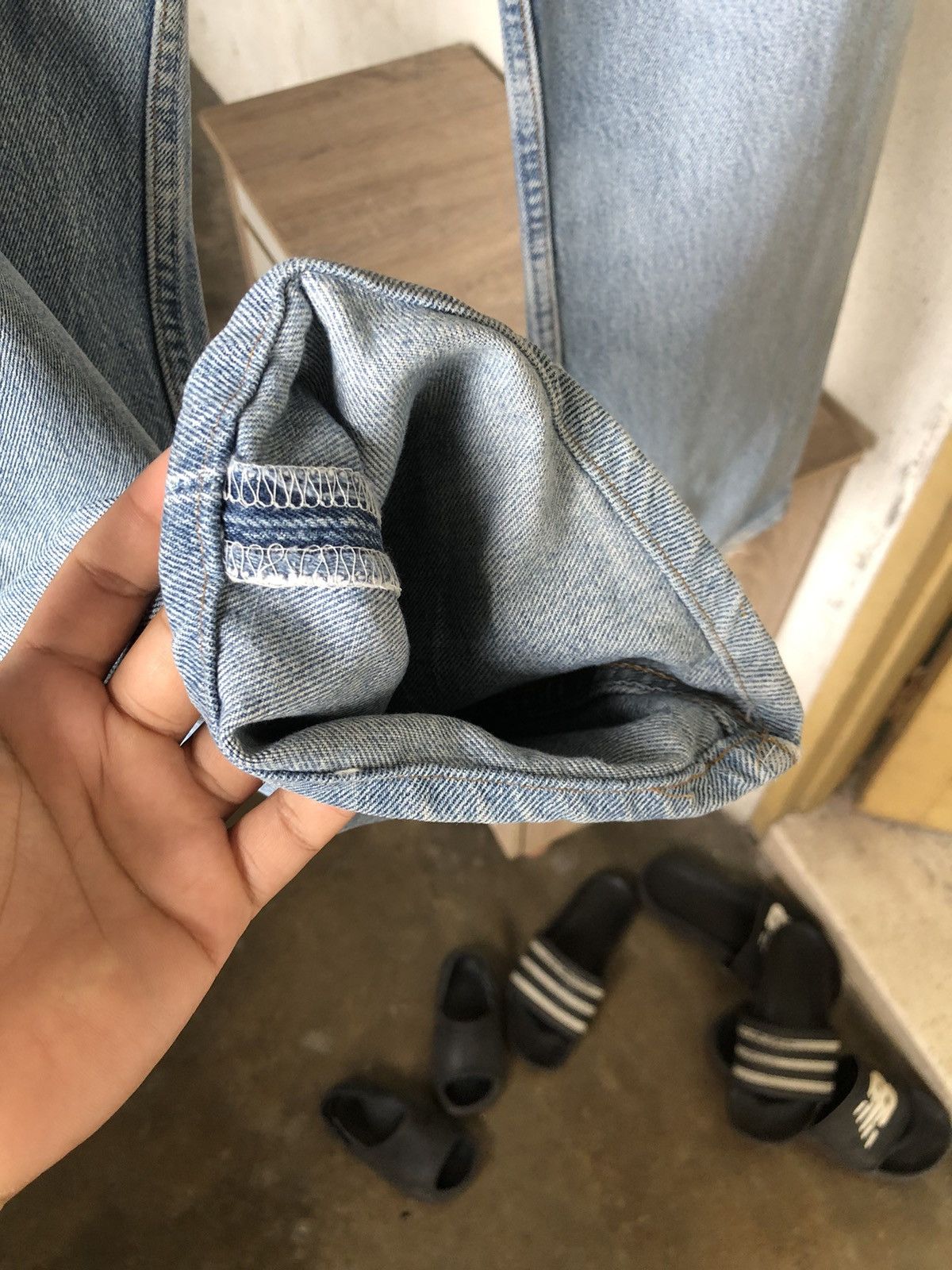 Levi's Kapital Style Vintage 90s Levis 501 Distressed Jeans Size US 30 / EU 46 - 17 Thumbnail