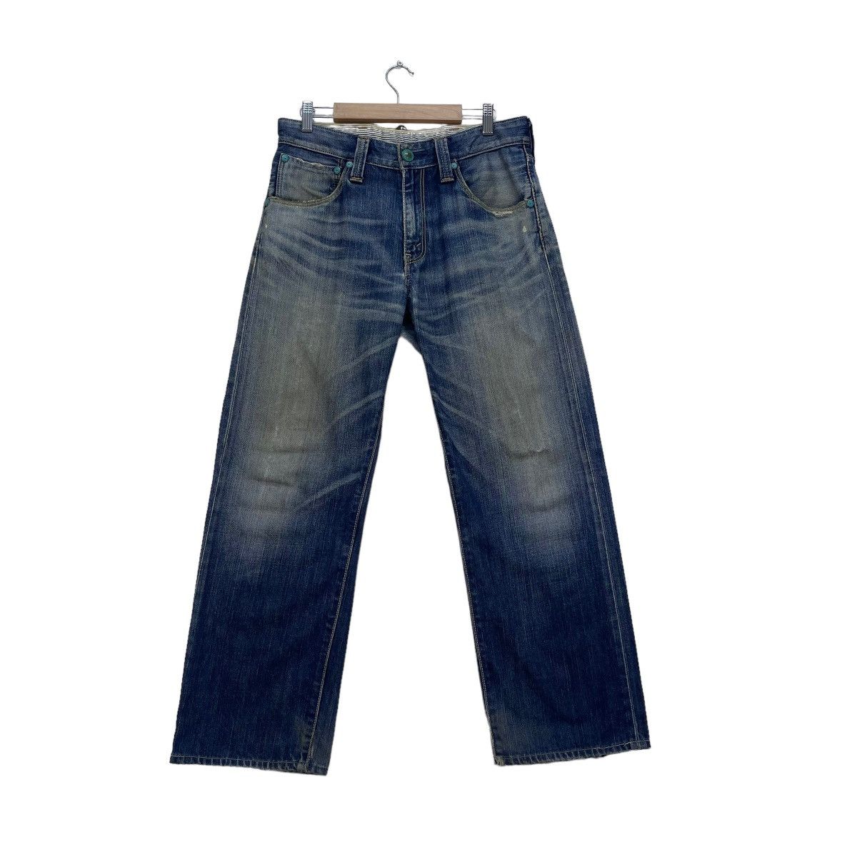 Le Grande Bleu (L.G.B.) 🫴🏻Vintage Levis Denim Jeans Size US 32 / EU 48 - 2 Thumbnail
