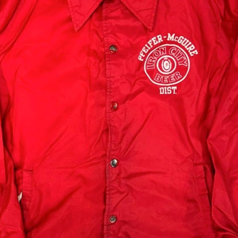Vintage Iron City Beer Pittsburgh PA Mens Red Jacket M Shirt Size US M / EU 48-50 / 2 - 3 Thumbnail
