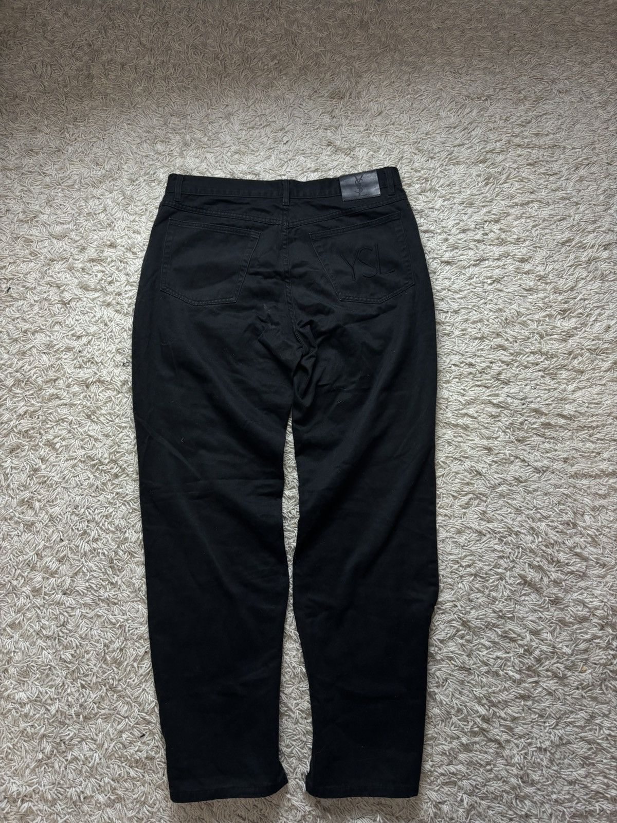 Designer × Vintage × Yves Saint Laurent Vintage Denim Pants YvesSaintLaurent Big Logo Size US 34 / EU 50 - 3 Thumbnail