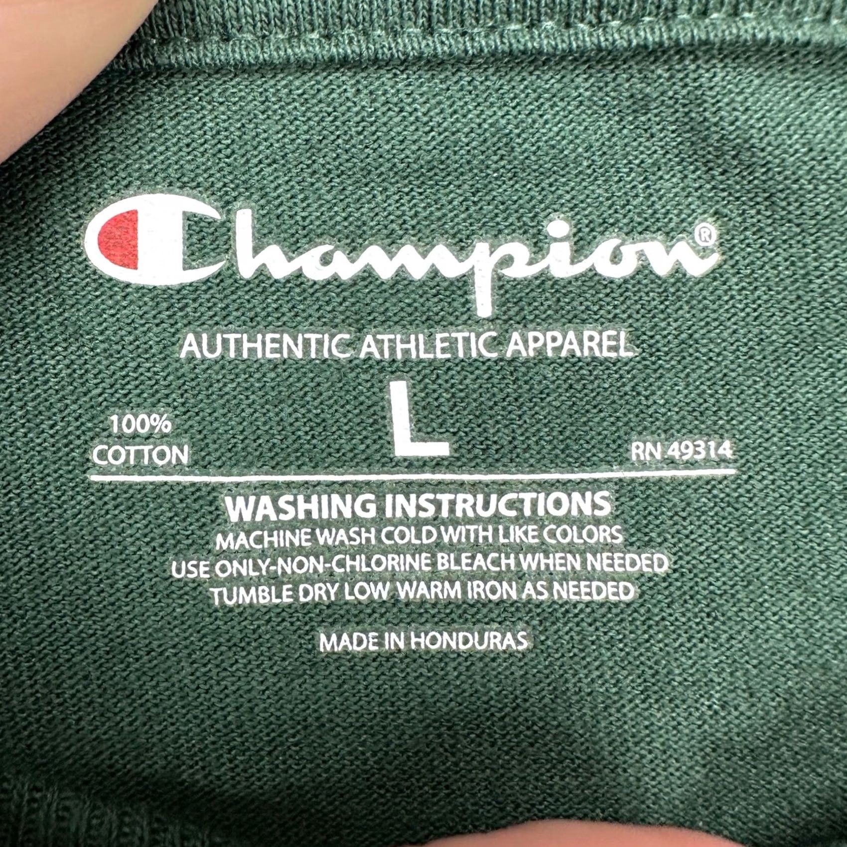 Champion Champion Adult Men Pullover Sweatshirt Large Green Graphic Print Long Sleeve NEW Size US L / EU 52-54 / 3 - 4 Thumbnail