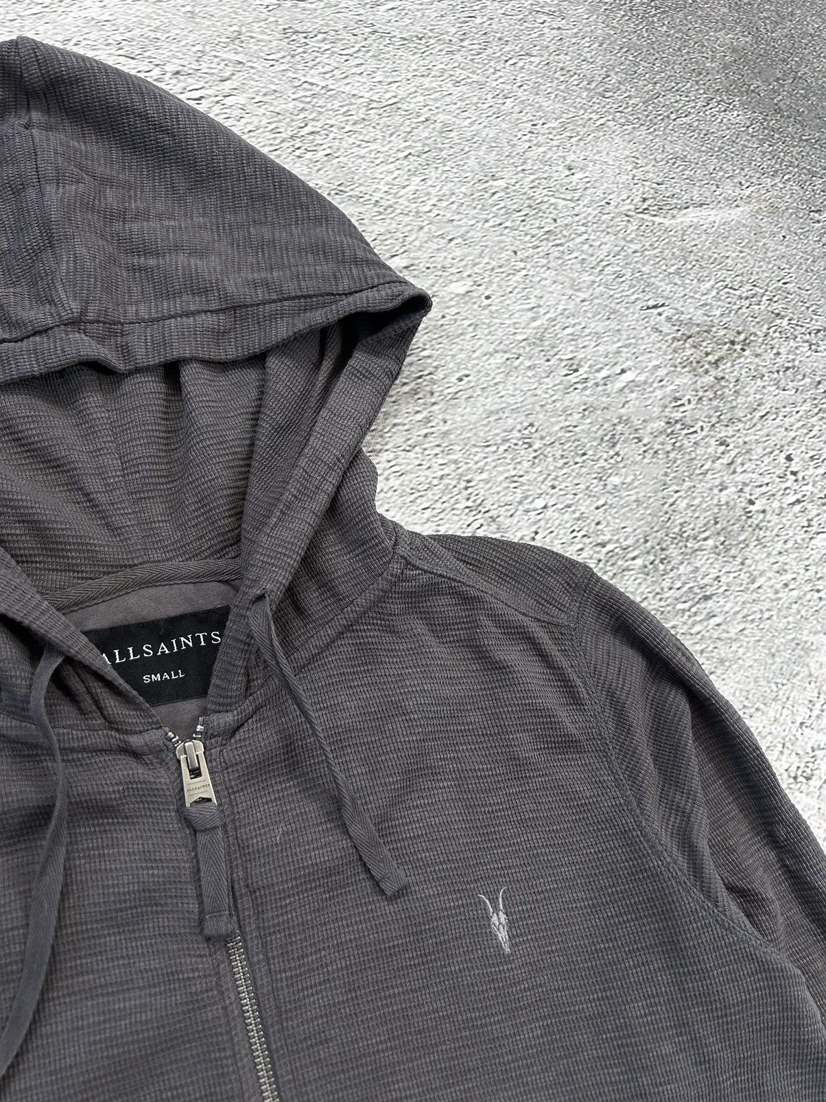 Allsaints Allsaints zip hoodie grey small logo Size US S / EU 44-46 / 1 - 2 Thumbnail