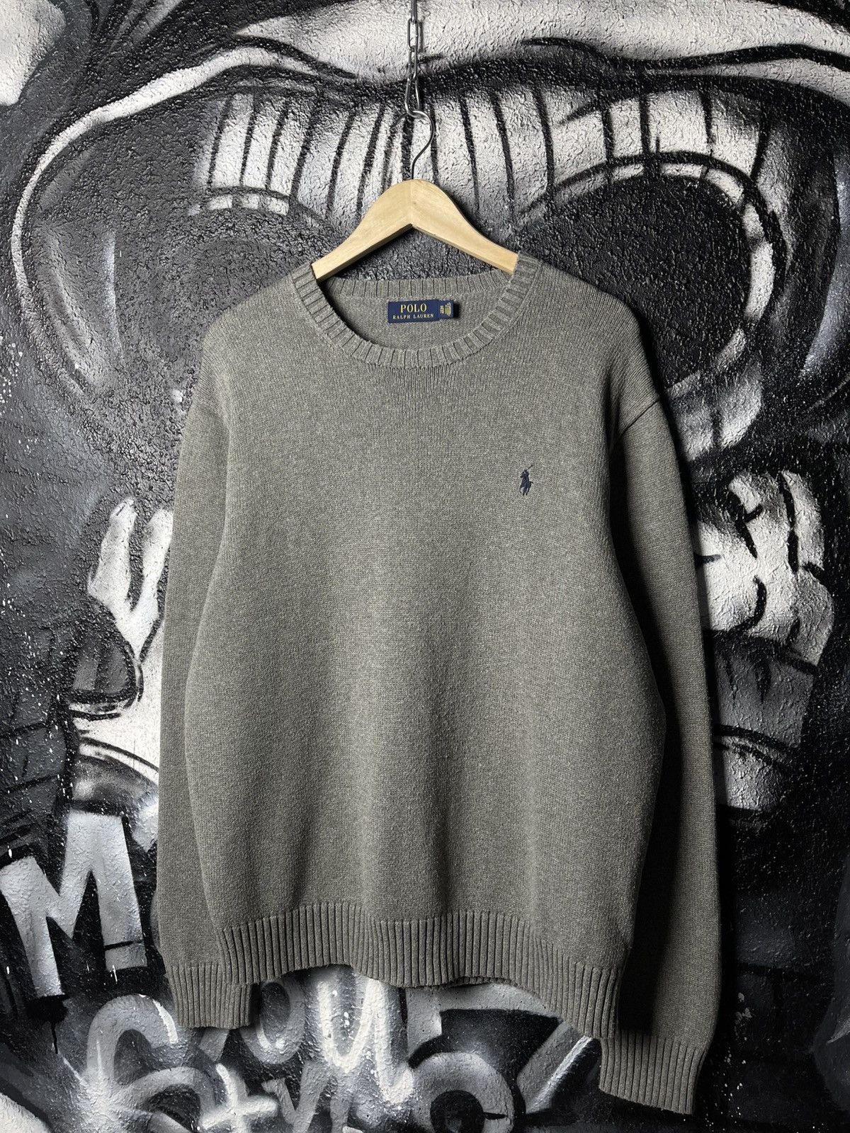 Polo Ralph Lauren Polo Ralph Lauren Grey Knitted Sweater Mens Size XL Size US XL / EU 56 / 4 - 1 Thumbnail