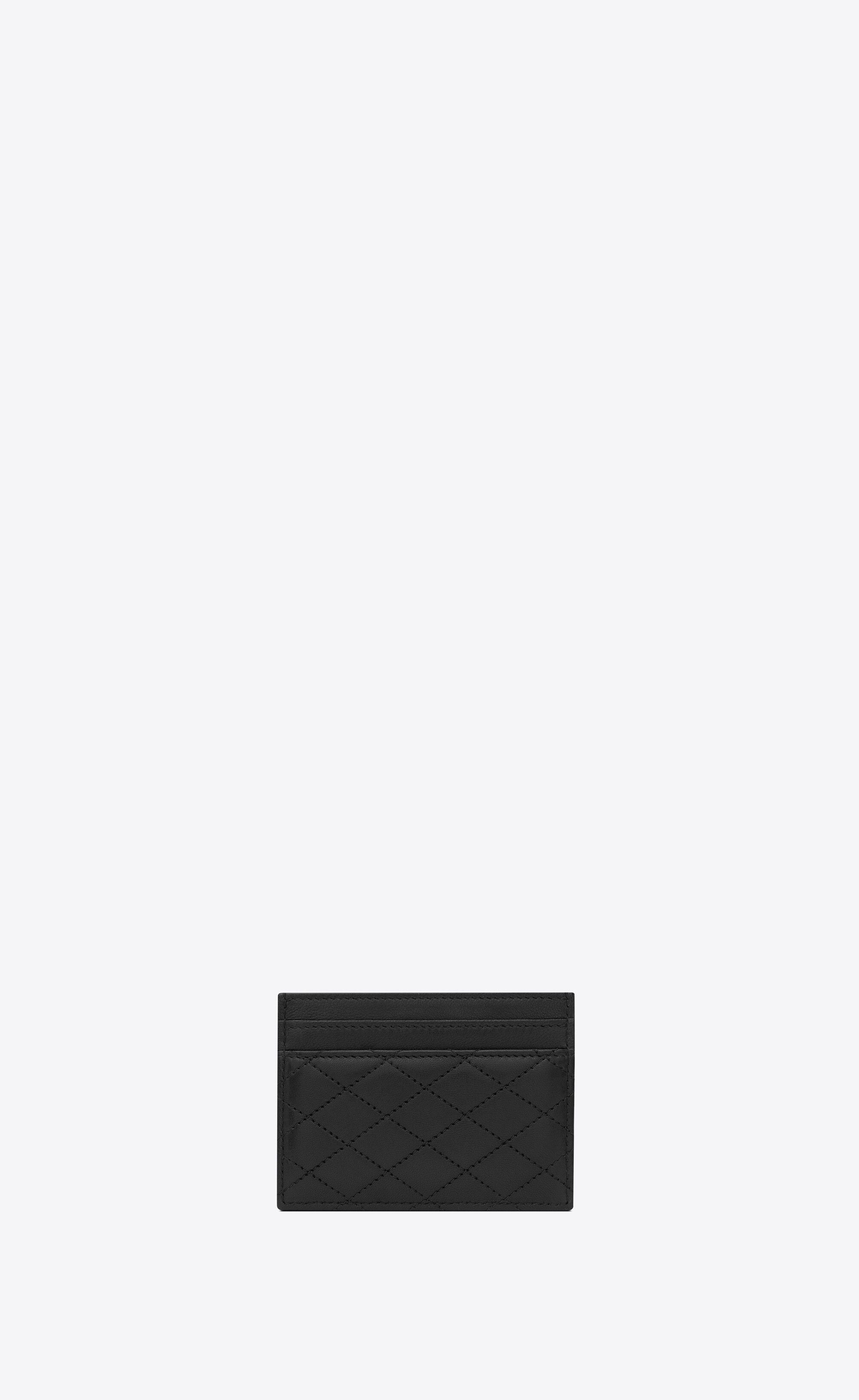 Saint Laurent Paris o1s1wg110125 Size: OS / 703219 Gaby Card Case Quilted Size ONE SIZE - 2 Thumbnail
