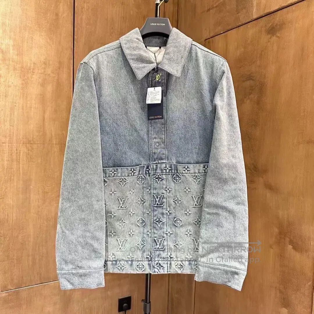 Louis Vuitton louis vuitton gray denim jacket for men. Size US L / EU 52-54 / 3 - 1 Thumbnail