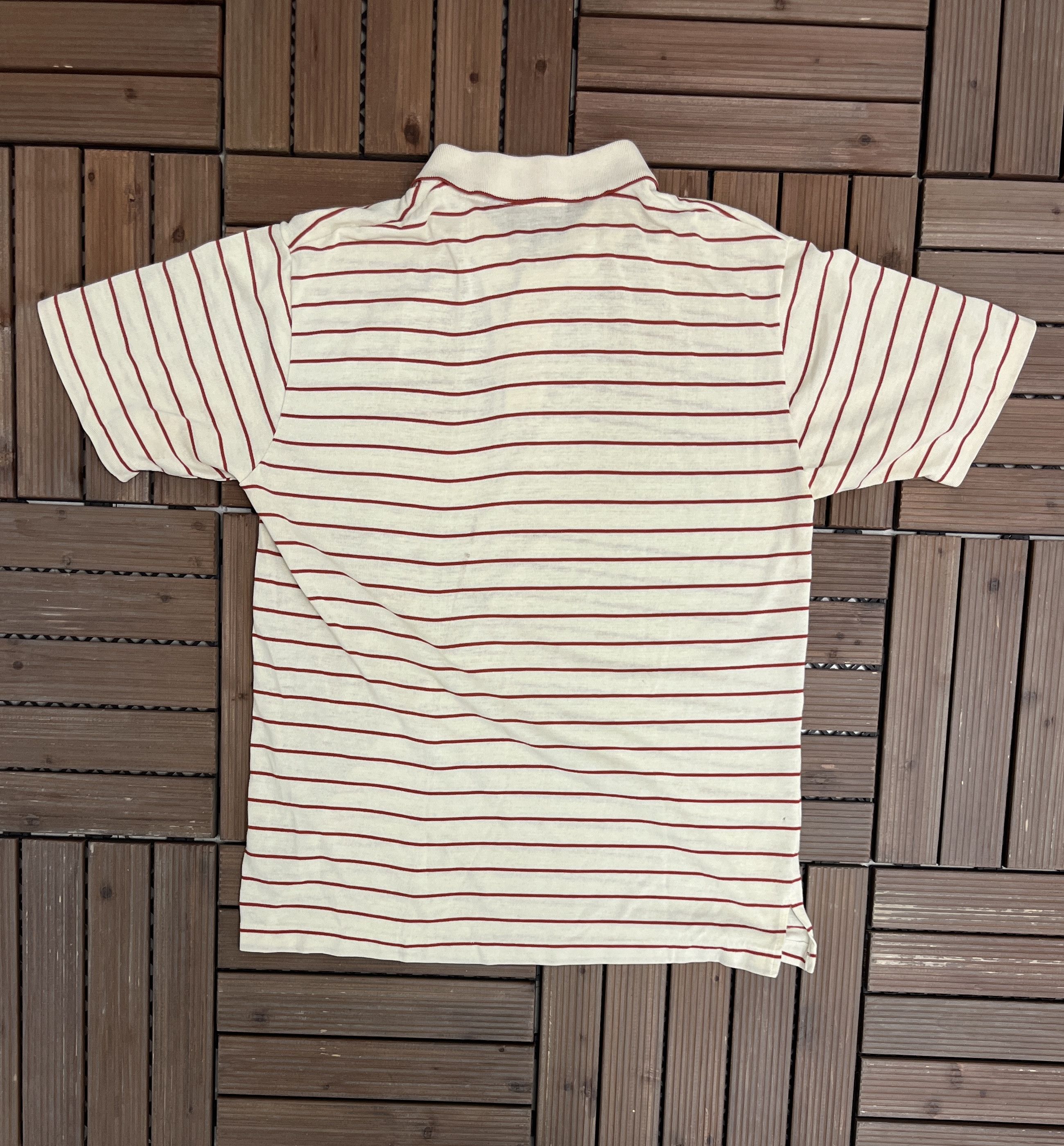 Vintage Hawaii Embroidered Vintage Beige Striped Collared Shirt Size US XL / EU 56 / 4 - 4 Thumbnail