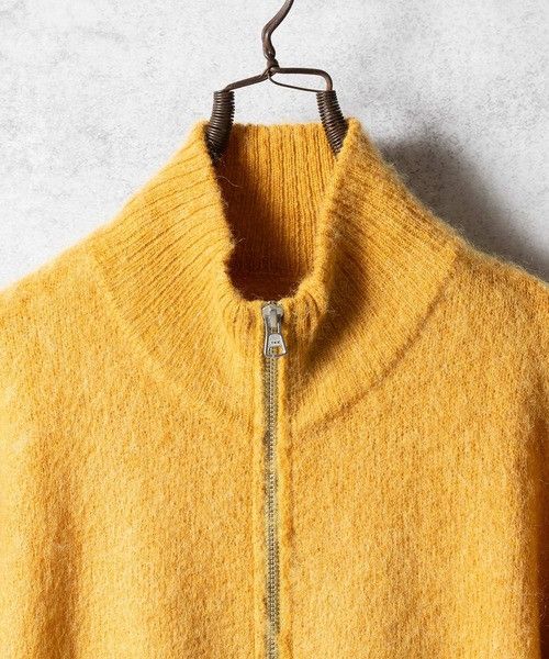 Number (N)ine number nine MOHAIR SOLID JACQUARD KNIT ZIP-UP CARDIGAN Size US M / EU 48-50 / 2 - 2 Thumbnail