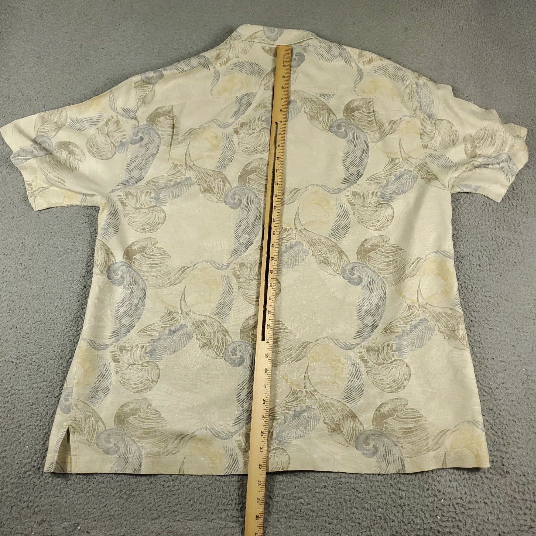Tommy Bahama Tommy Bahama Shirt Mens 2XL Beige Floral Hawaiian Button-Up Short Sleeve Size US XXL / EU 58 / 5 - 4 Thumbnail