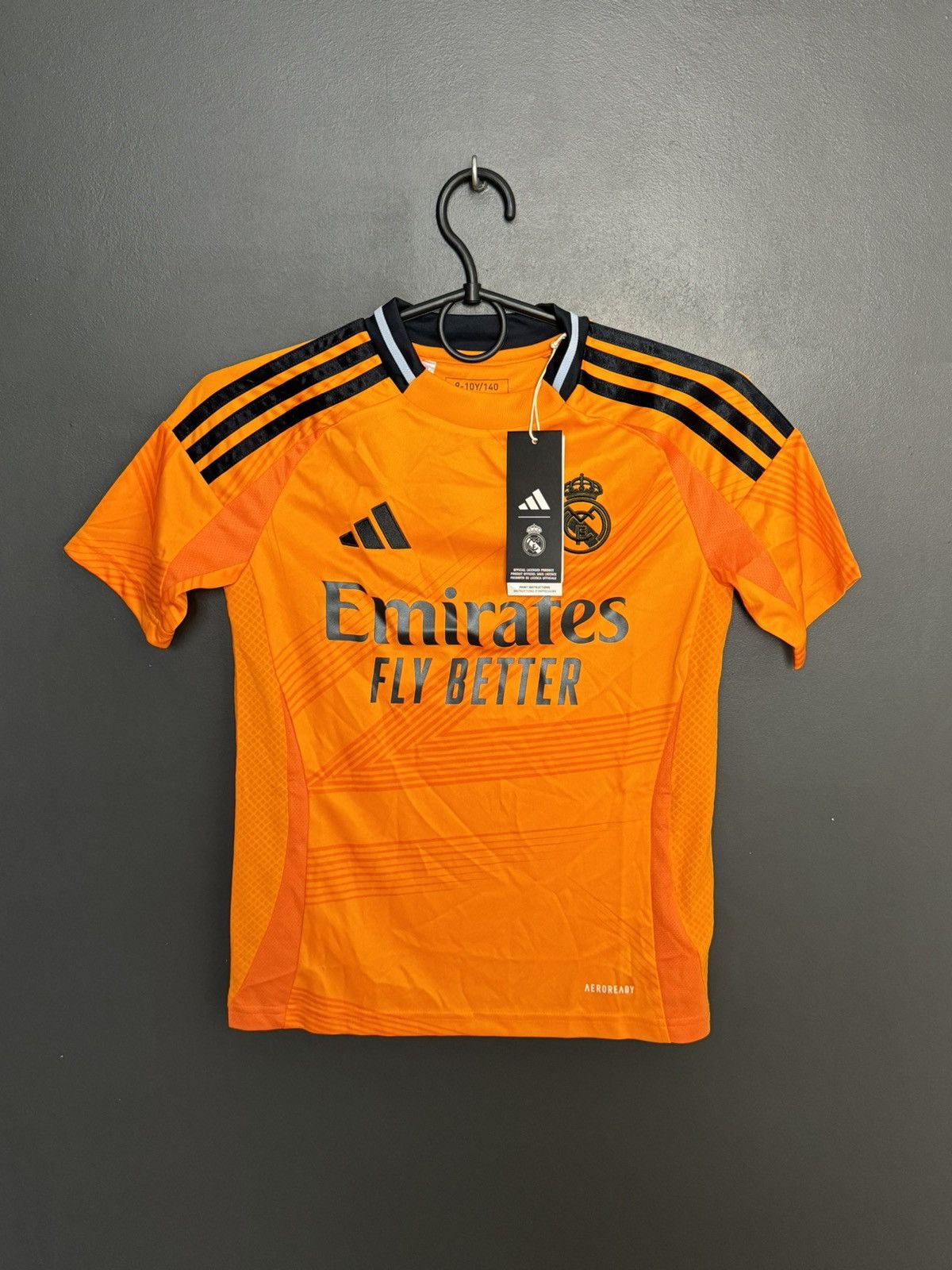 Adidas KIDS New Real Madrid 24/25 Away Vinicius Jr Football Jersey Size US XS / EU 42 / 0 - 2 Thumbnail