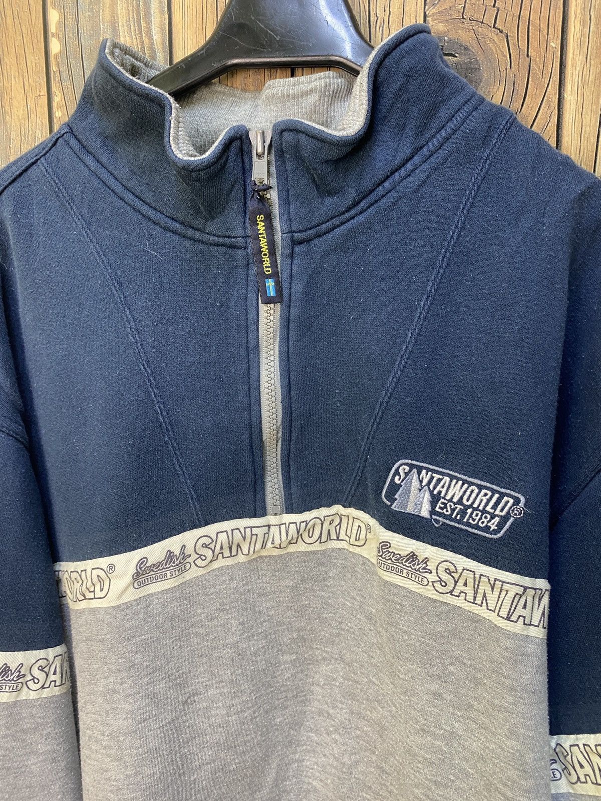 Captain Santors × Vintage Vintage santa world half zipper sweatshirt Size US XL / EU 56 / 4 - 4 Thumbnail