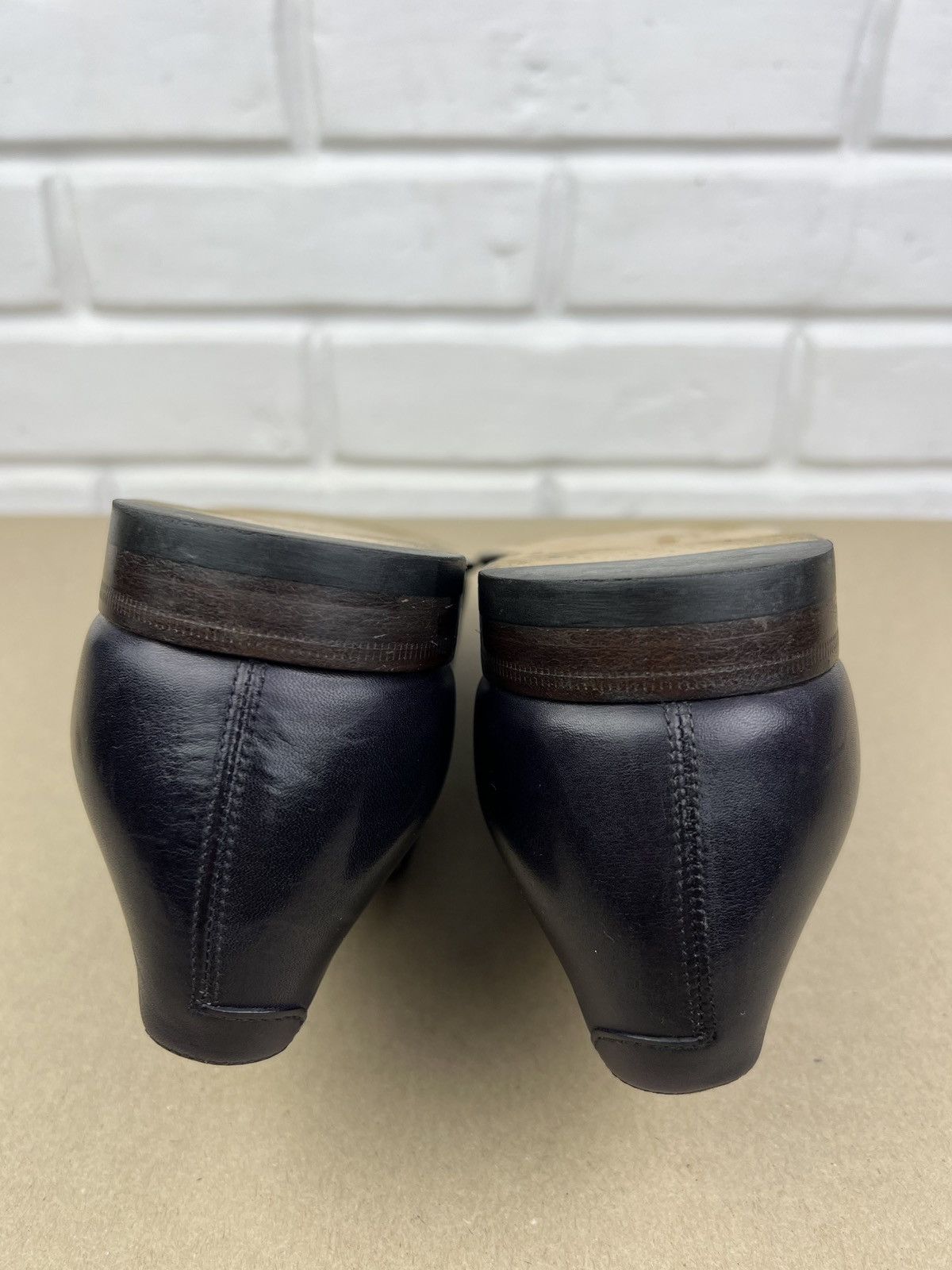Gucci GUCCI Derby Leather Shoes Lace Up GG Logo Dark Purple Men’s Size US 10.5 / EU 43-44 - 11 Thumbnail