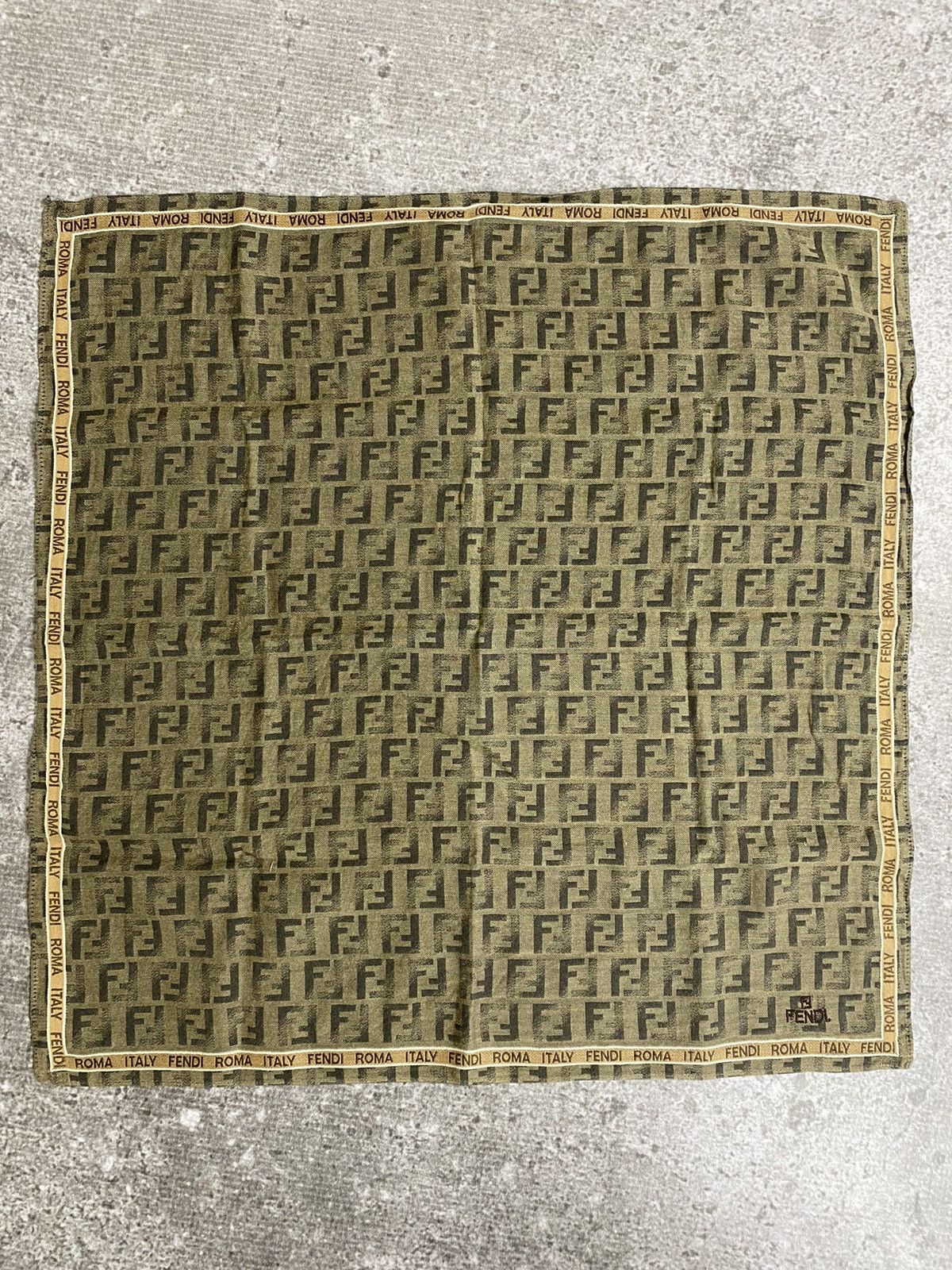Fendi Fendi Monogram Handkerchief / Bandana / Neckerchief Size ONE SIZE - 2 Thumbnail