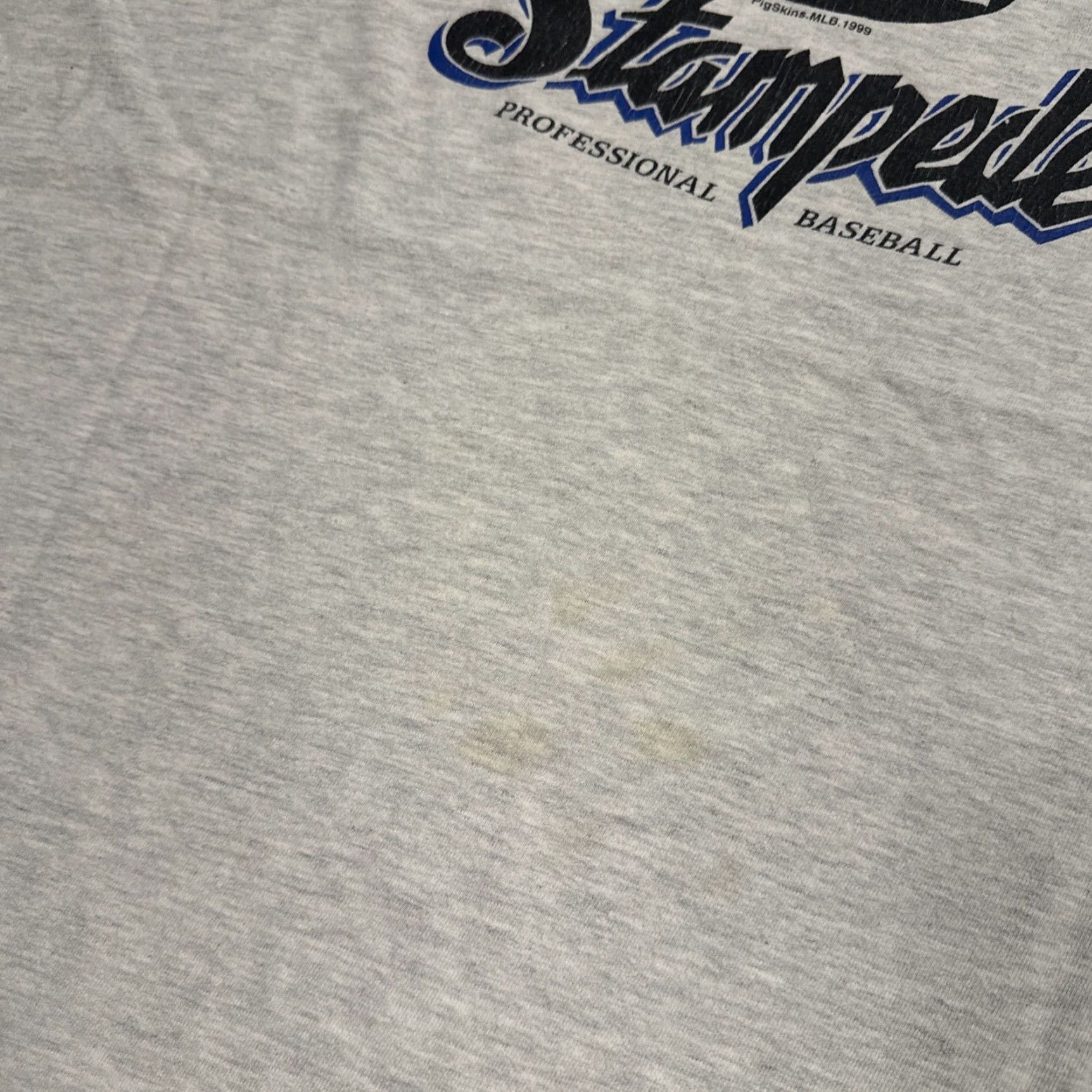 Hanes VINTAGE 1999 San Bernardino Stampede MiLB Minor League Baseball Angels XL Shirt Mens Gray Size US XL / EU 56 / 4 - 4 Thumbnail