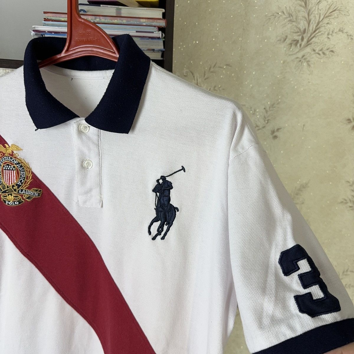 Designer × Polo Ralph Lauren Vintage Polo Ralph Lauren T shirt USA Chief Kiff White XL Size US XL / EU 56 / 4 - 9 Thumbnail