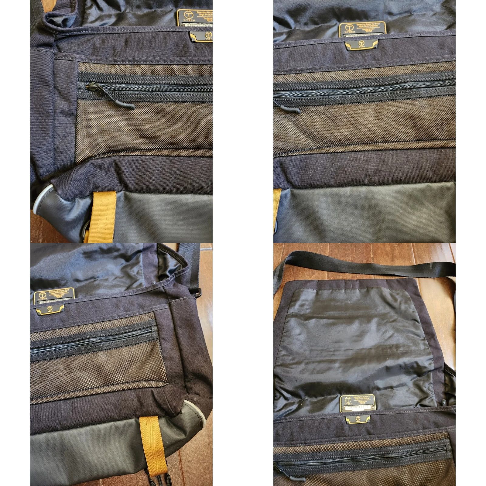 Tumi Tumi T-Tech Spell Out Crossbody Messenger Bag Briefcase Travel Bag Medium Black Mens Size ONE SIZE - 9 Thumbnail