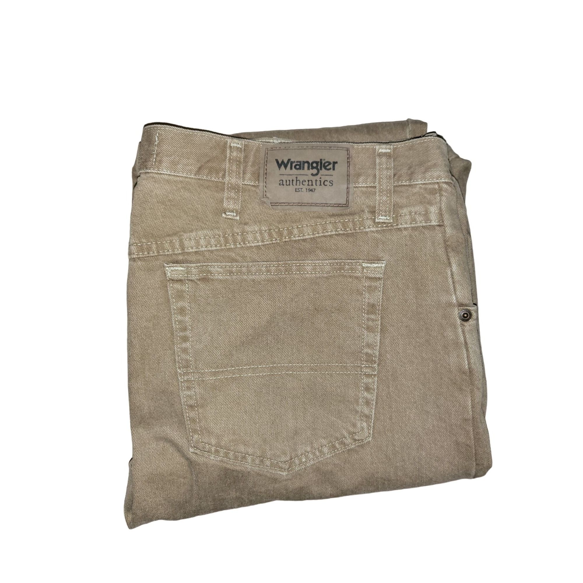 Wrangler Wrangler Authentics Jeans Men Sz 38 X 34 Brown Straight Leg ...