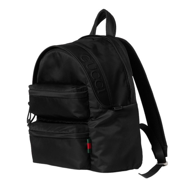 Gucci GUCCI $3200 Black Nylon Medium Backpack New & Authentic Size ONE SIZE - 2 Thumbnail