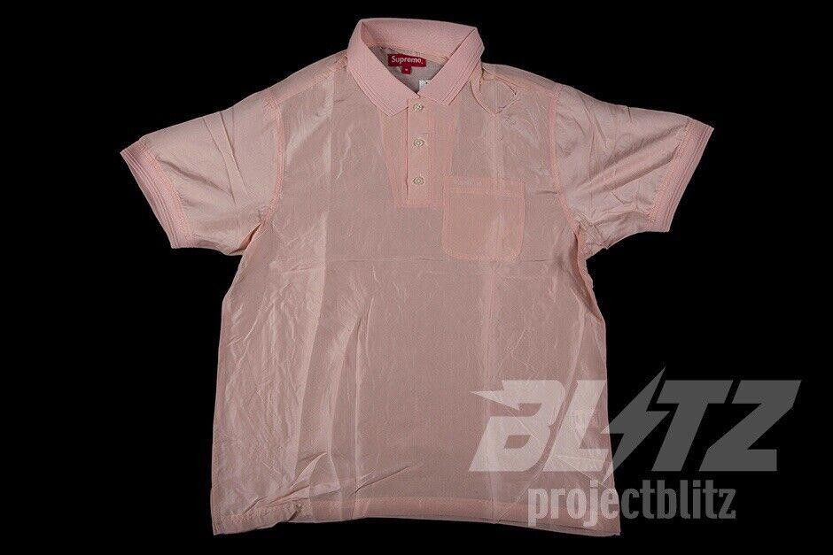 Supreme SS17 SUPREME SILK POLO PINK SHIRT SIZE S SMALL 2017 Size US S / EU 44-46 / 1 - 2 Thumbnail