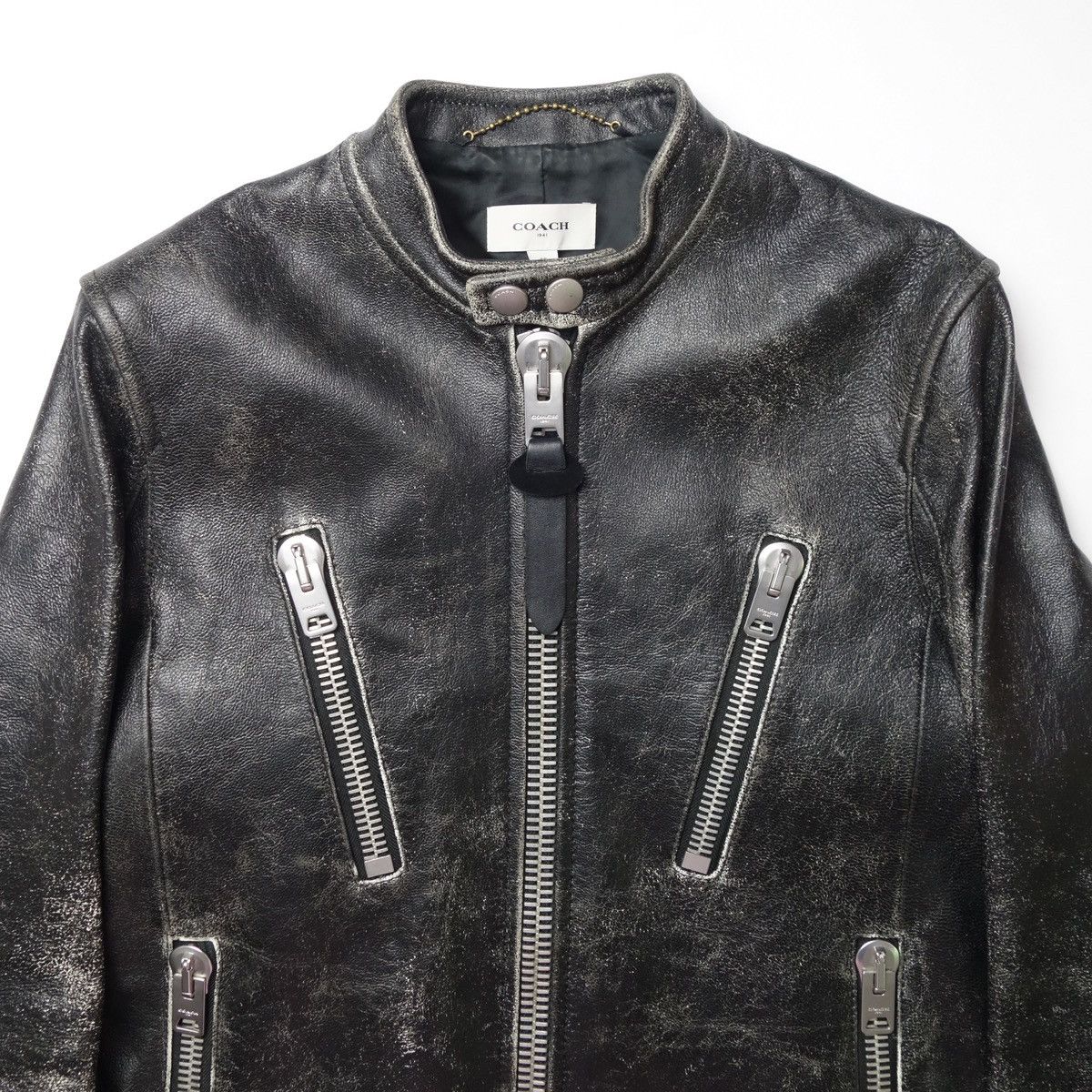 Coach FW2016 "COACH" Vintage Goat Leather Rider Jacket Size US S / EU 44-46 / 1 - 5 Thumbnail