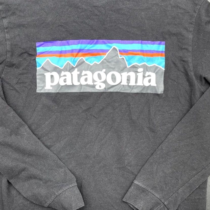 Patagonia VINTAGE Patagonia P-6 Back Logo Responibili-Tee Long Sleeve Shirt Size S Black Size US S / EU 44-46 / 1 - 5 Thumbnail