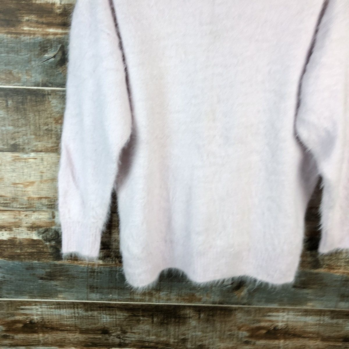 Japanese Brand DL Glacier Pink Mohair Knitwear #C433 Size L / US 10 / IT 46 - 14 Thumbnail