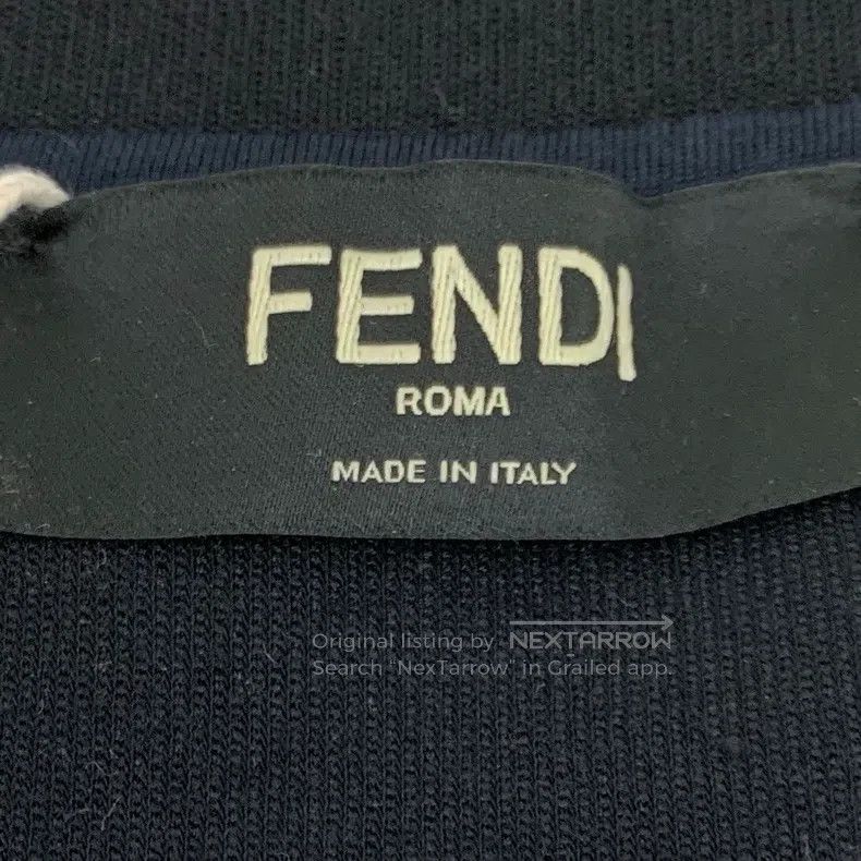 Fendi Fendi Black Little Monster Eye Embroidered Cotton Long Sle Size US L / EU 52-54 / 3 - 5 Thumbnail