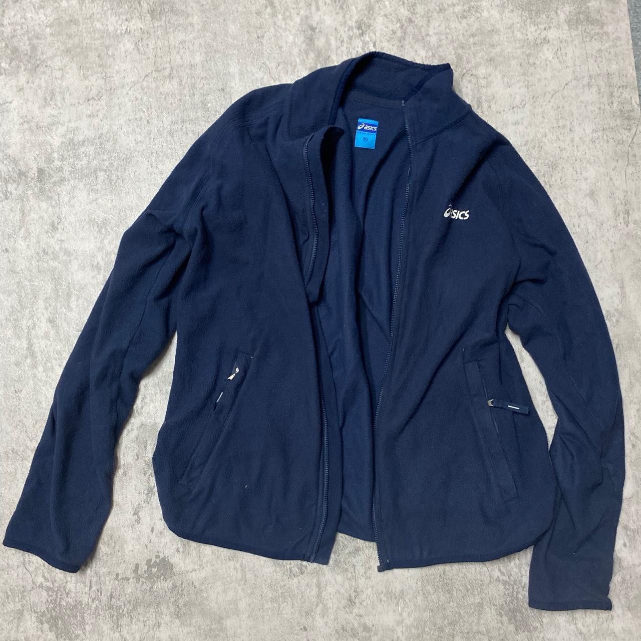 Asics Navy ASICS fleece jacket #fleecelove Size US XL / EU 56 / 4 - 1 Thumbnail