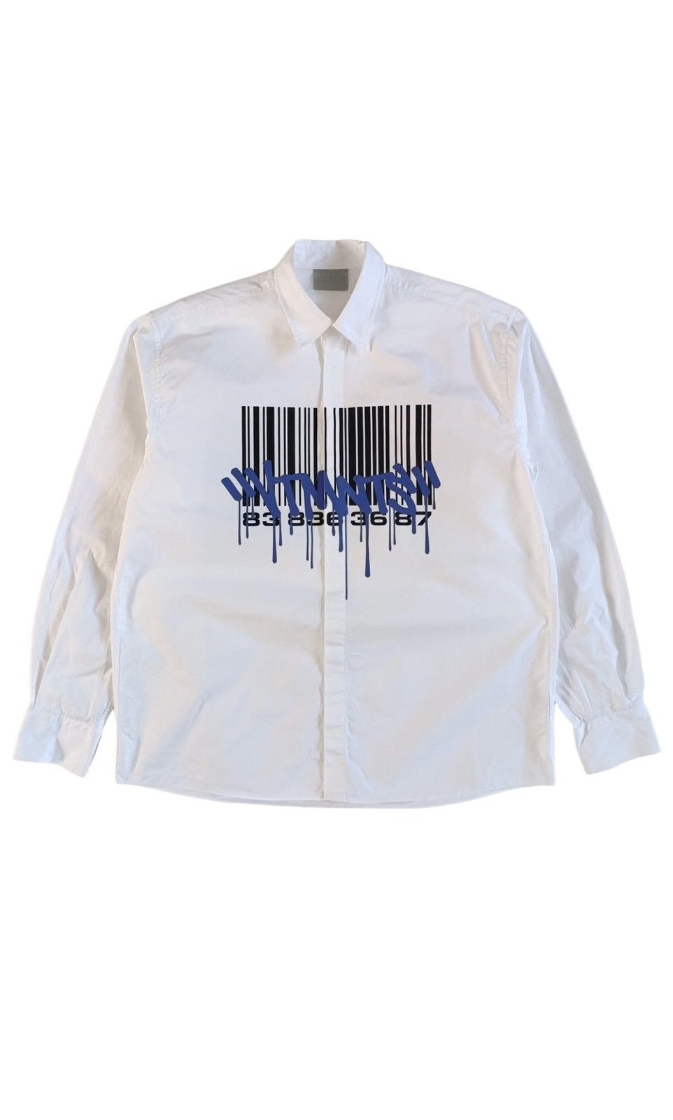 Vetements Vetements Graffiti Barcode Button Up Shirt Size US M / EU 48-50 / 2 - 1 Thumbnail