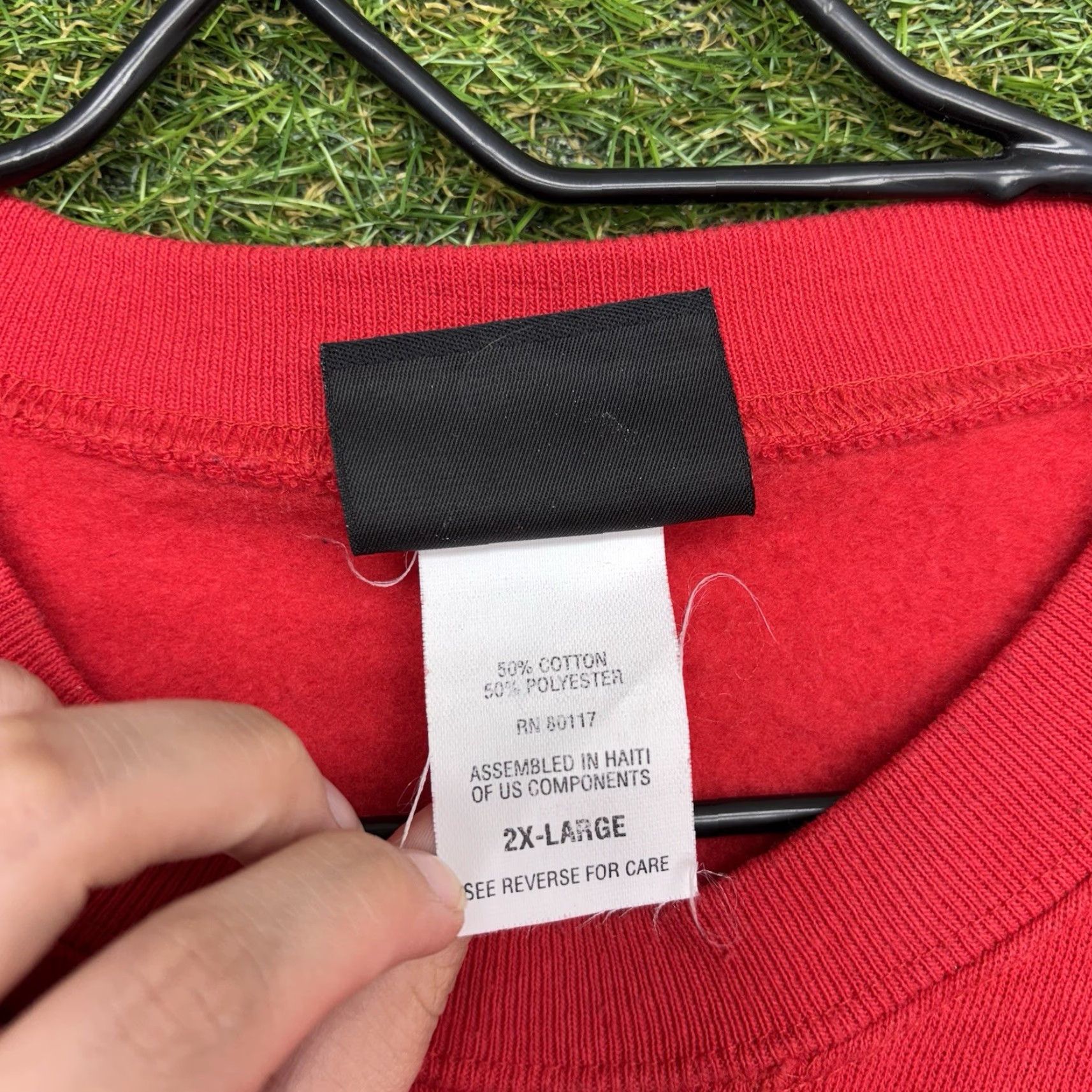 Russell Athletic VINTAGE Russell Athletic Sweatshirt Mens 2XL Red Crewneck 90s Pullover Cotton/Polyester Fleece Cotton Blend Long Sleeve Size US XXL / EU 58 / 5 - 5 Thumbnail