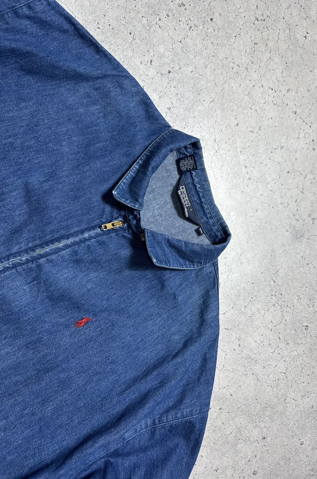 Polo Ralph Lauren Polo Ralph Lauren Denim Bomber Jacket Vintage 90’s PRL Size US XXL / EU 58 / 5 - 4 Thumbnail