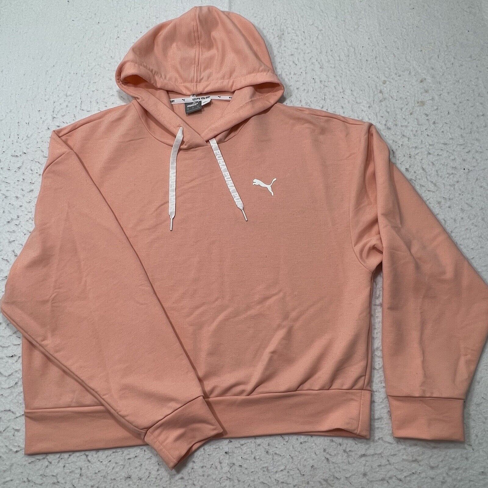 Puma PUMA Cropped Bubblegum Pink Athletic Hoodie Sweatshirt Size M / US 6-8 / IT 42-44 - 1 Thumbnail