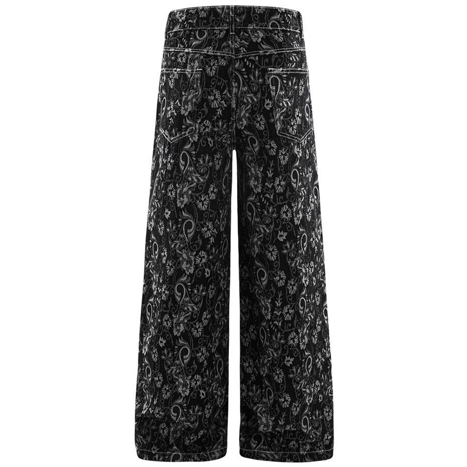 Vintage Paisley Streetwear Hip Hop Baggy Jeans Size US 29 - 3 Thumbnail