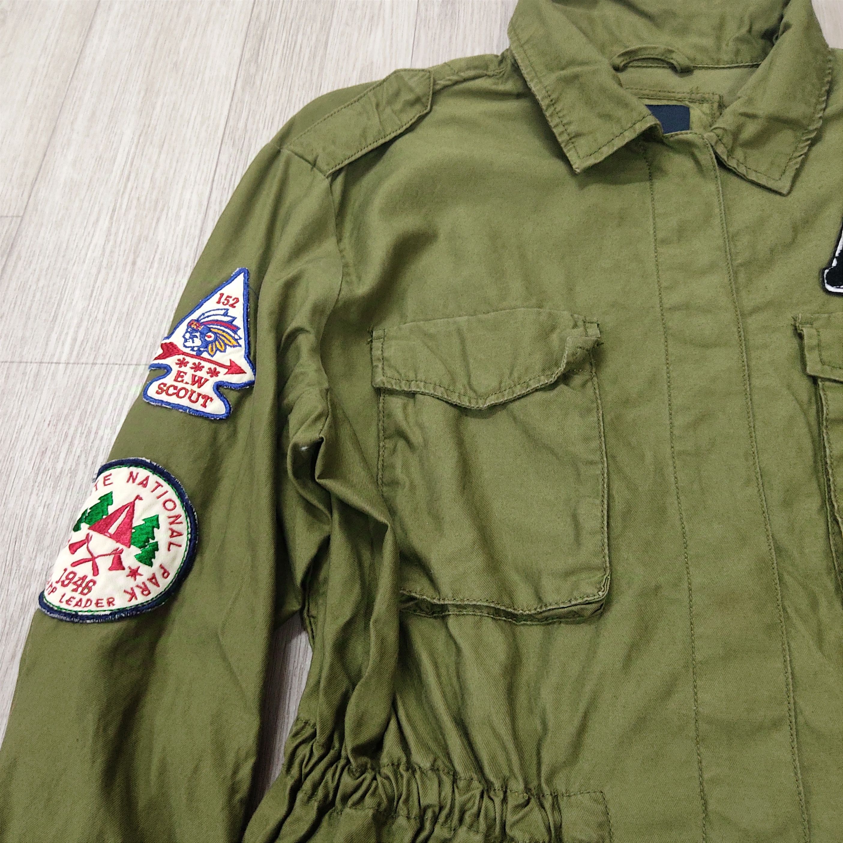 Bershka × Japanese Brand BERSHKA CAMP 5 Mountas Patched Utility Parka Jacket Size L / US 10 / IT 46 - 6 Thumbnail