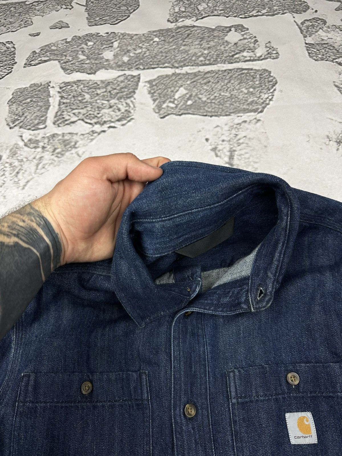 Carhartt Carhartt Denim Shirt Workwear style Size US S / EU 44-46 / 1 - 5 Thumbnail