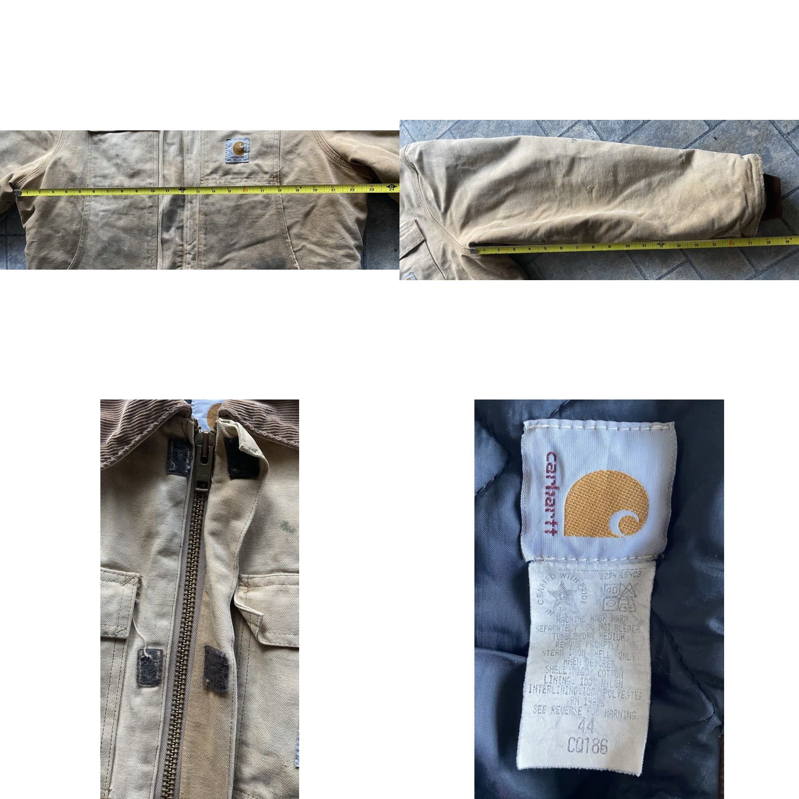 Carhartt VINTAGE Carhartt CQ186 Jacket Coat Brown 44 Men Damaged Flaws USA Made Jacket Coat Mens Brown 44 Vintage Damaged Size US S / EU 44-46 / 1 - 8 Thumbnail